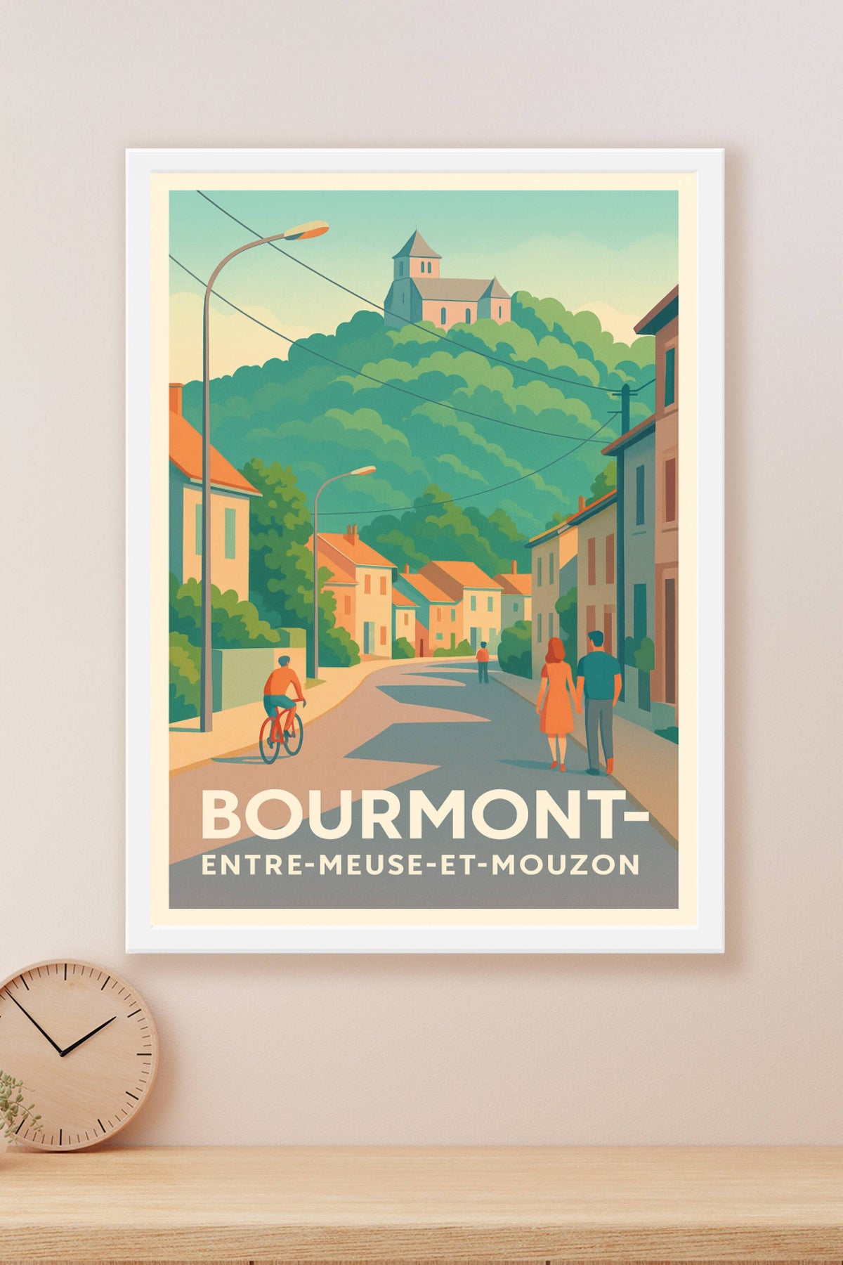 Affiche Bourmont — Charme et sérénité au cœur des Vosges · poster d'art de Bourmont