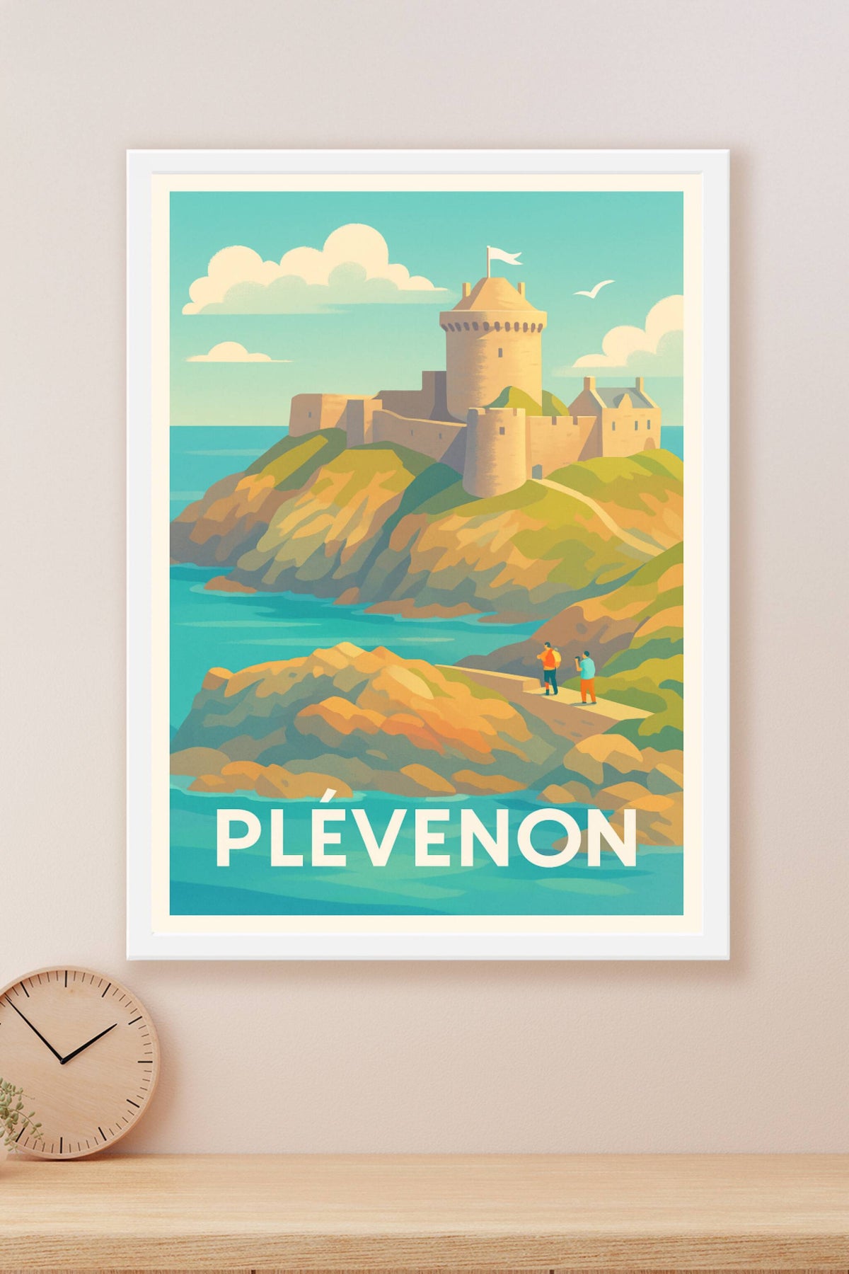 Affiche Plévenon — Escapade côtière et patrimoine fortifié · poster d'art de Plévenon