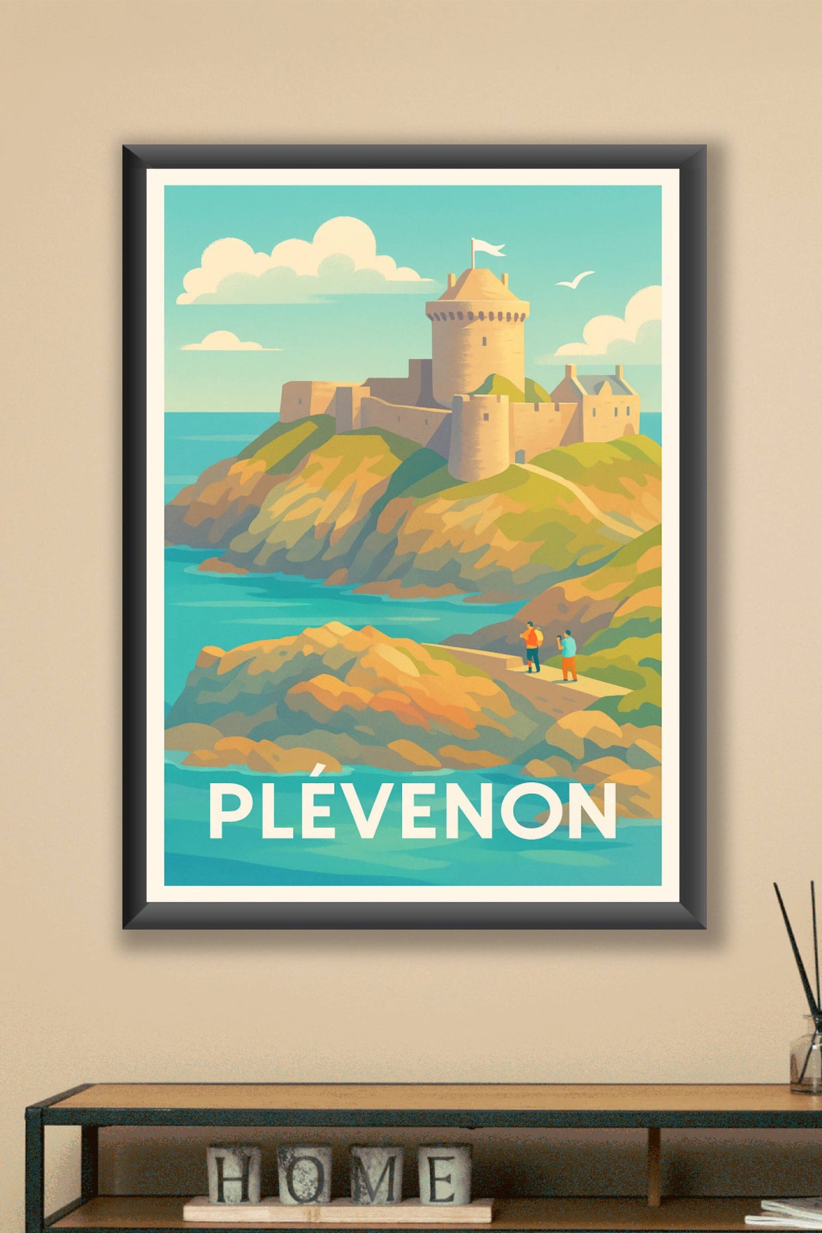 Affiche Plévenon — Escapade côtière et patrimoine fortifié · poster d'art de Plévenon
