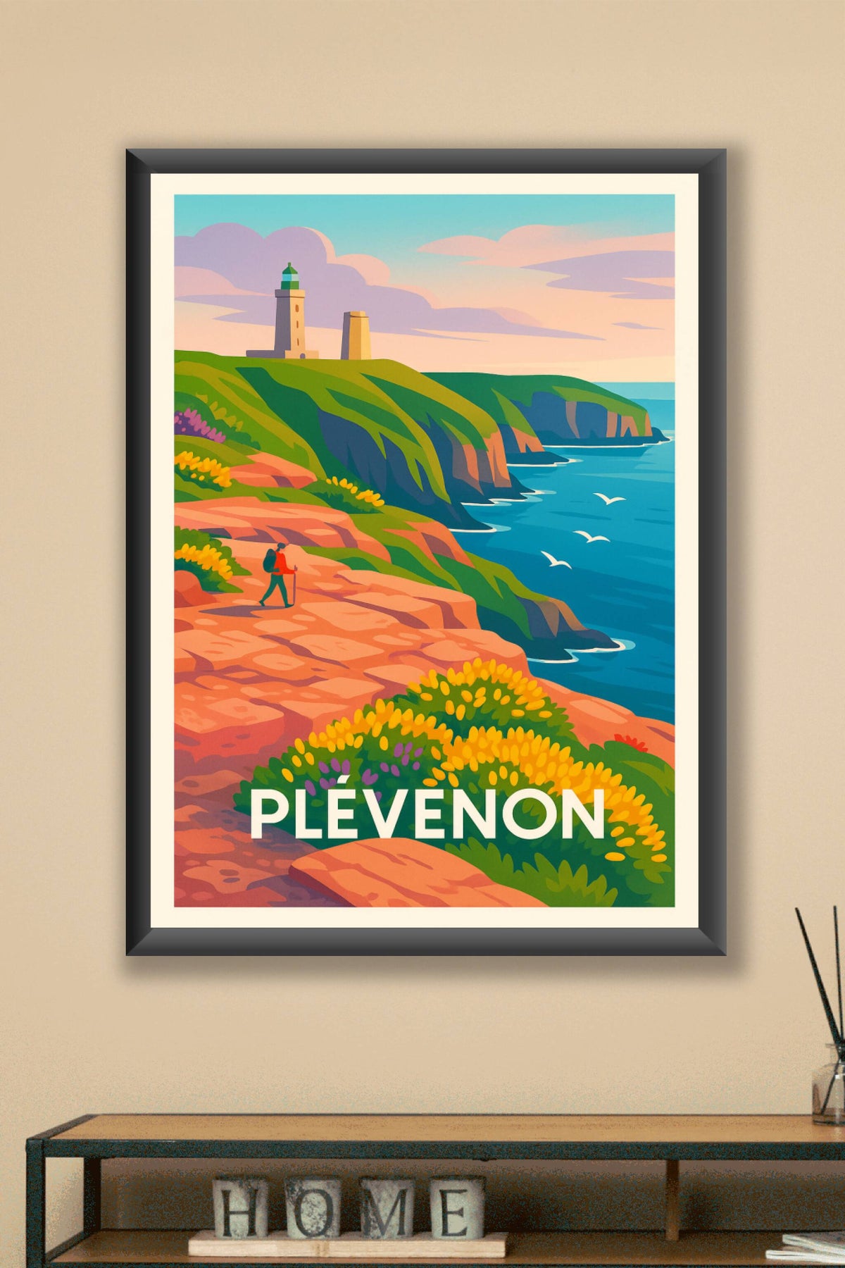 Affiche Plévenon — Escapade naturelle sur les falaises bretonnes · poster d'art de Plévenon