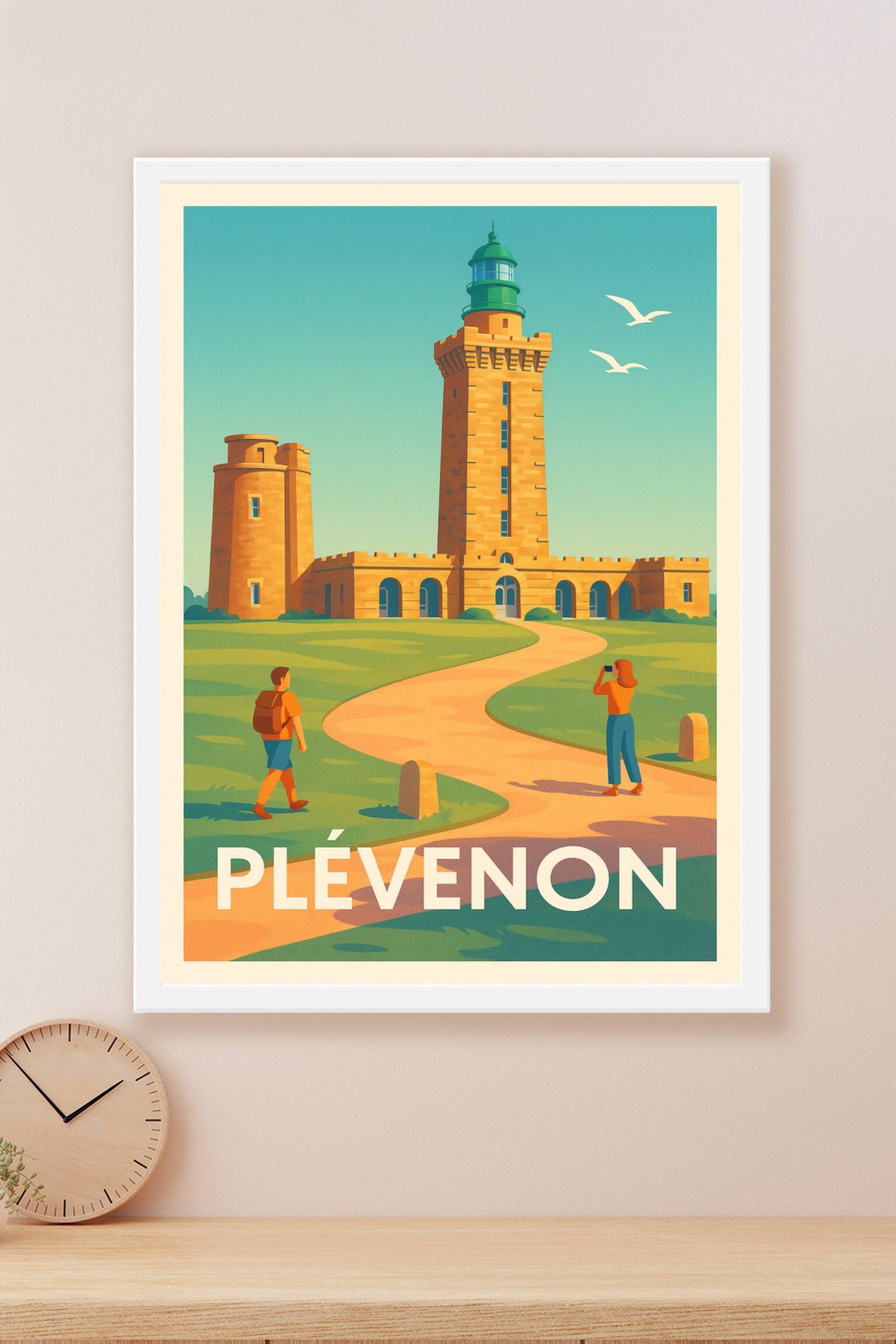 Affiche Plévenon — L'appel du phare historique · poster d'art de Plévenon