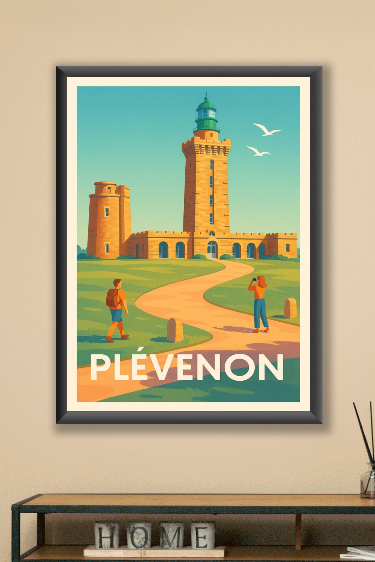 Affiche Plévenon — L'appel du phare historique · poster d'art de Plévenon