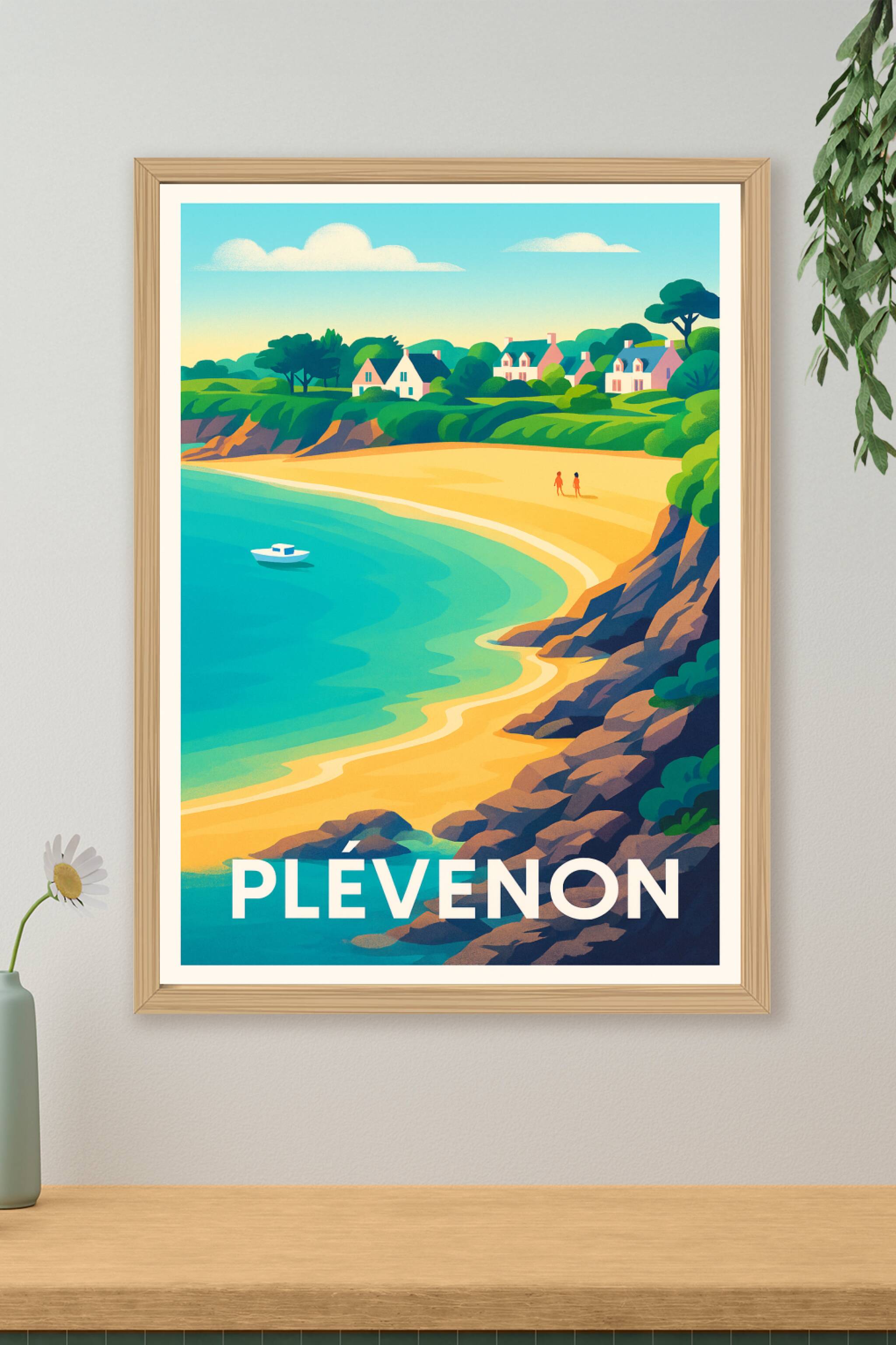 Affiche de Plévenon - Évasion et douceur bretonne