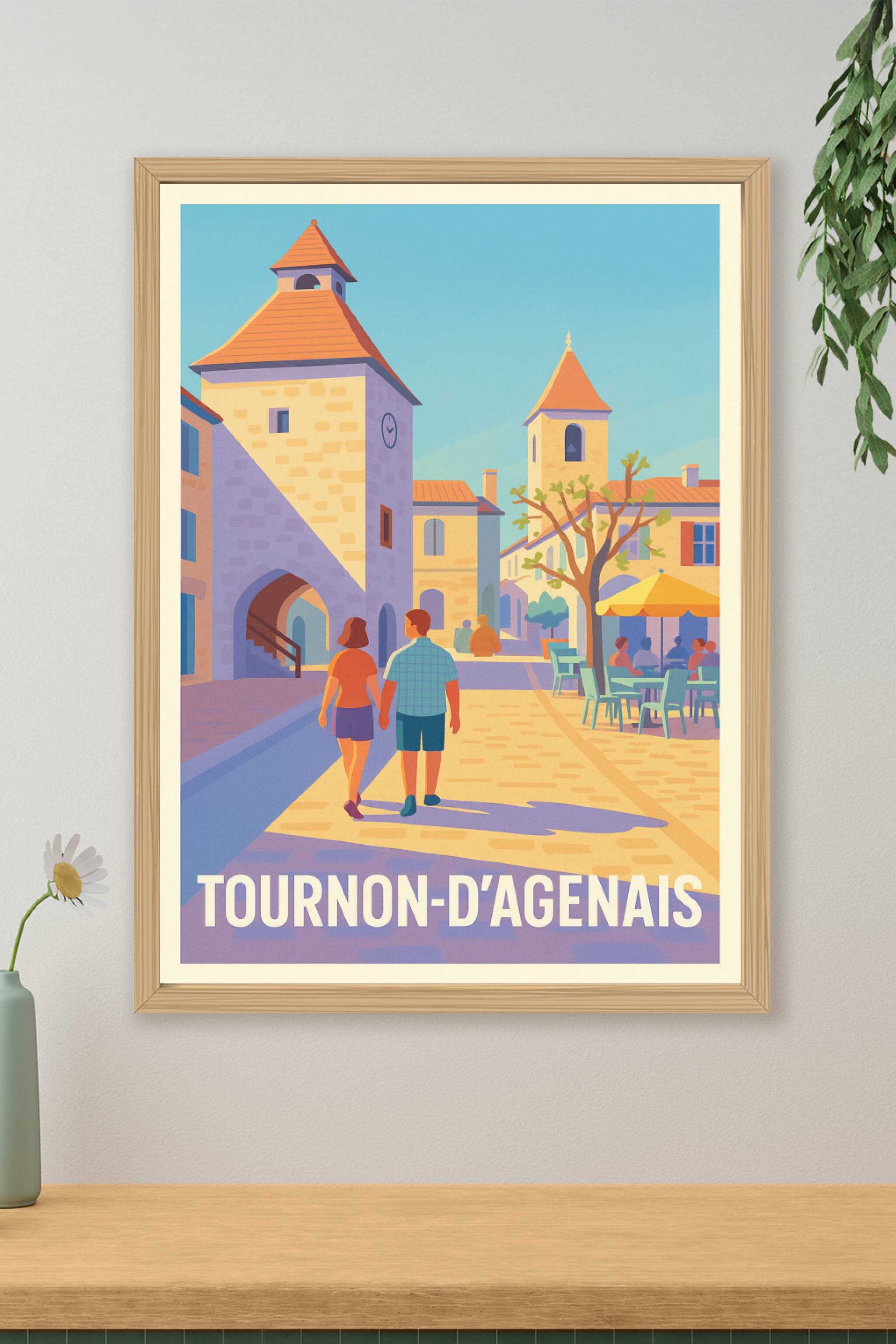 Affiche de Tournon-d'Agenais - Balade ensoleillée au cœur de la bastide