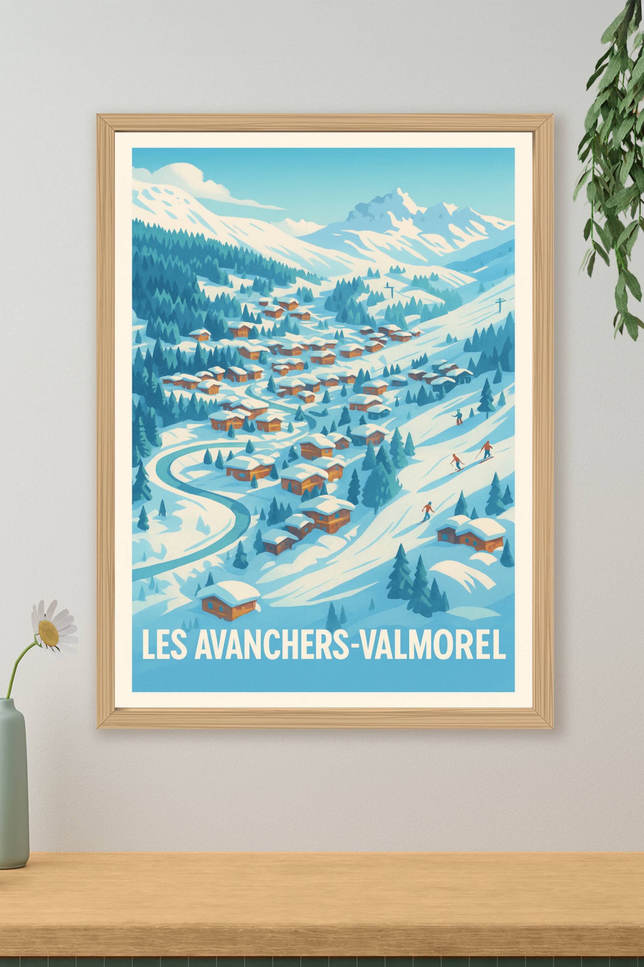 Affiche de Les Avanchers-Valmorel - Charme et fraîcheur alpine