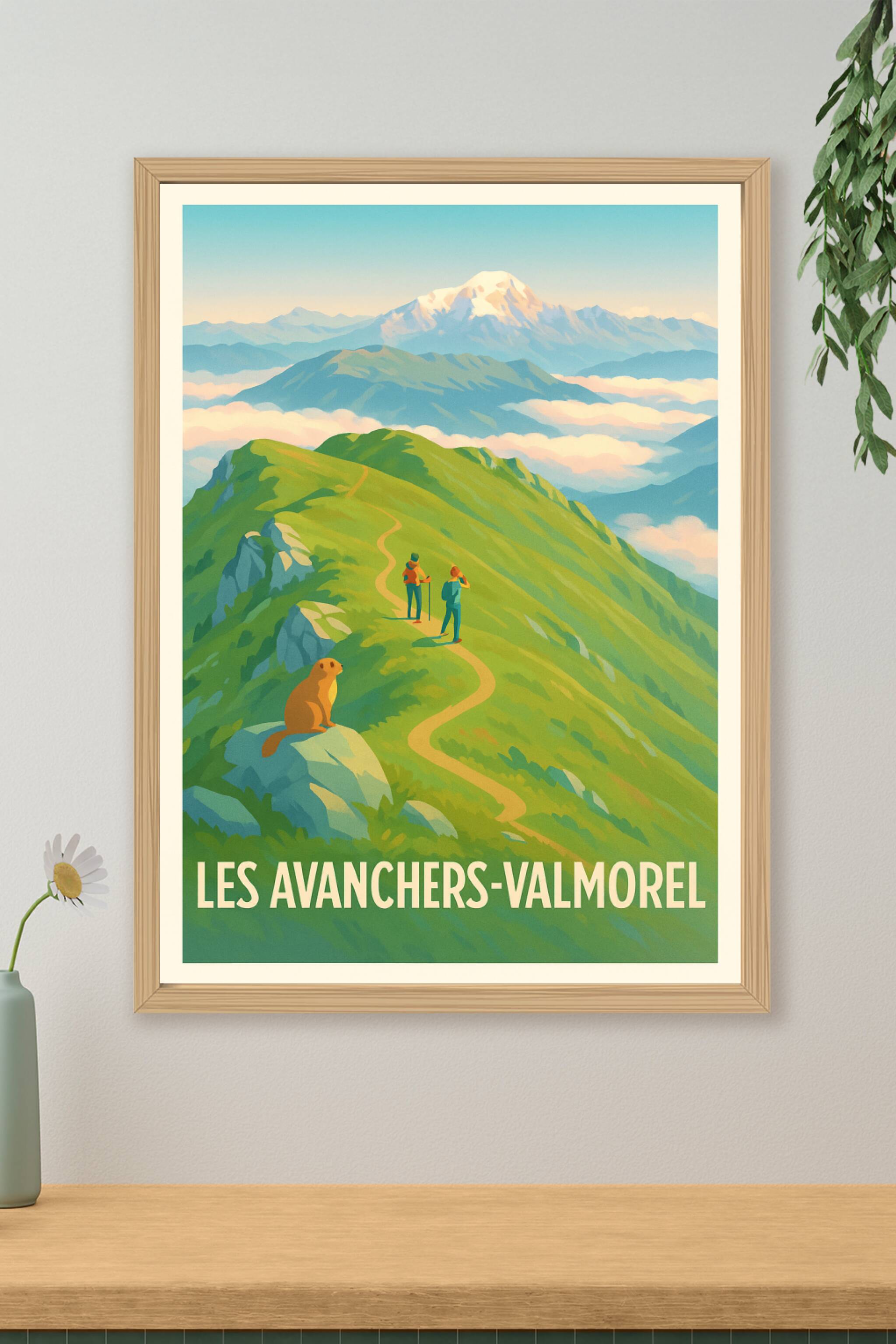 Affiche de Les Avanchers-Valmorel - Évasion en pleine nature