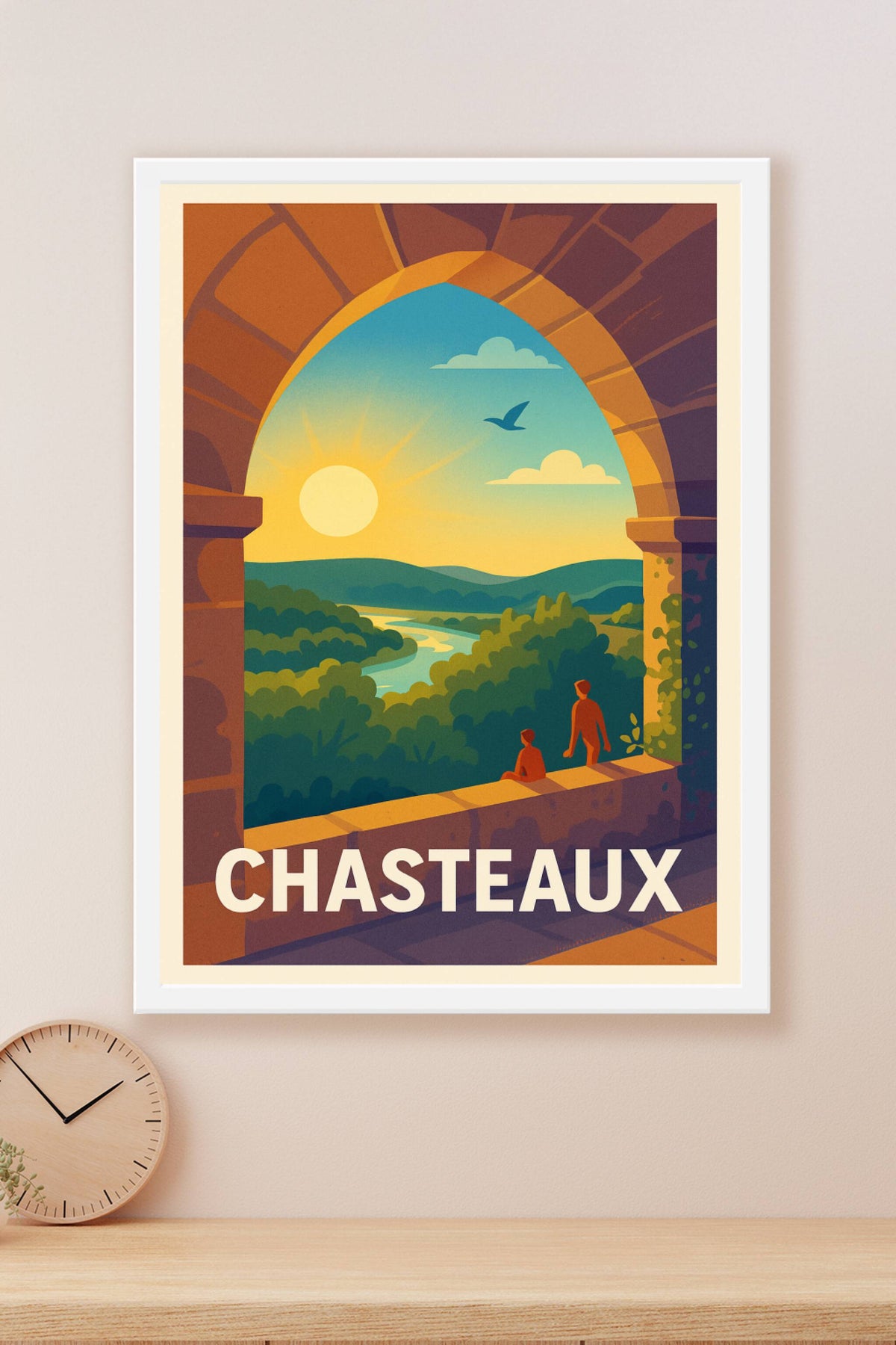 Affiche Chasteaux — Évasion et sérénité au lever du soleil · poster d'art de Chasteaux