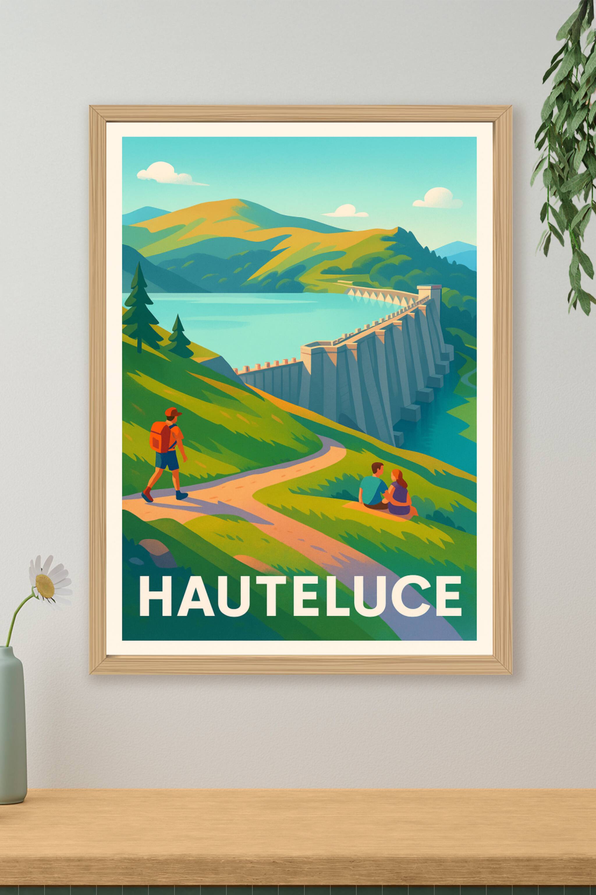 Affiche de Hauteluce - Évasion et sérénité en Savoie