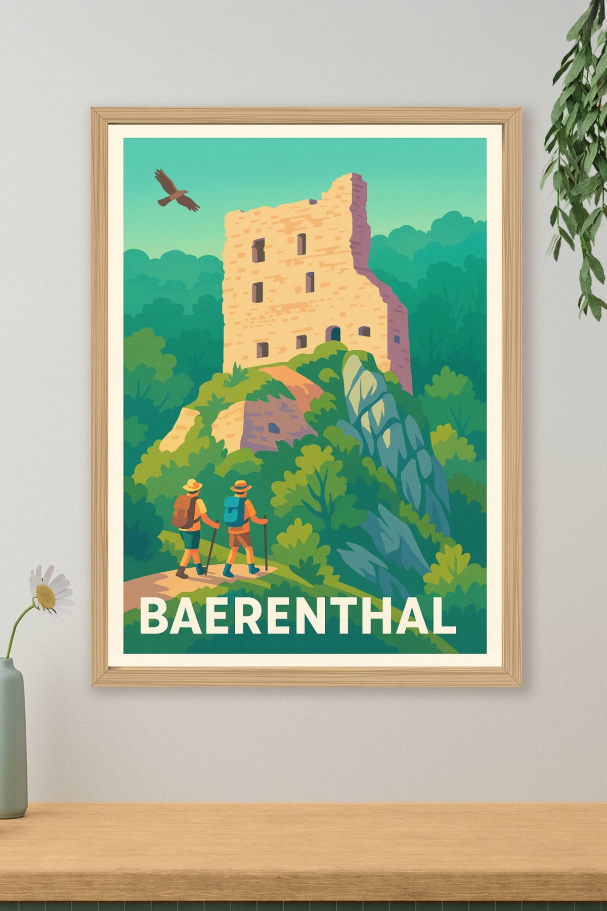Affiche Baerenthal — Aventure et patrimoine au cœur de la nature · poster d'art de Baerenthal