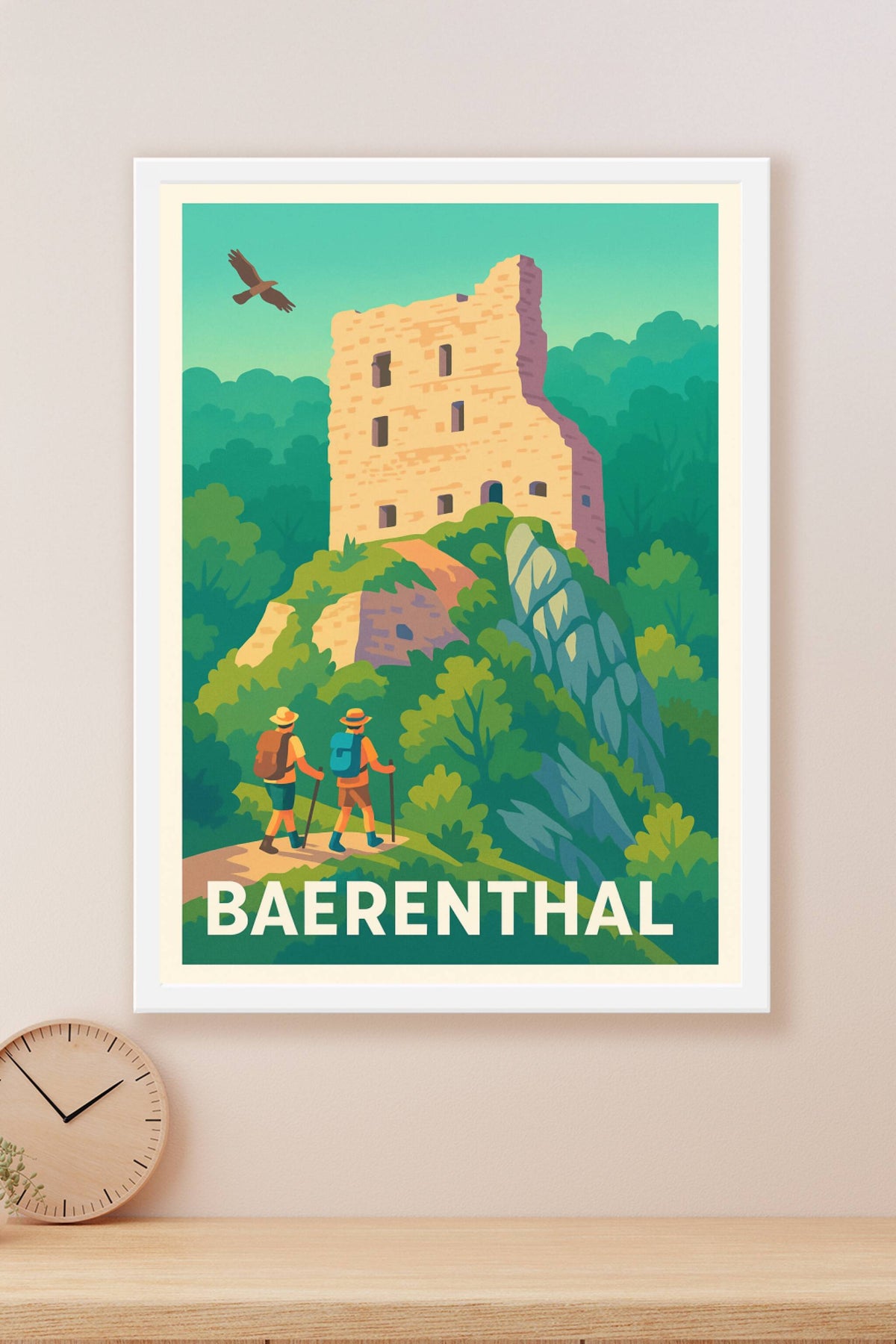 Affiche Baerenthal — Aventure et patrimoine au cœur de la nature · poster d'art de Baerenthal