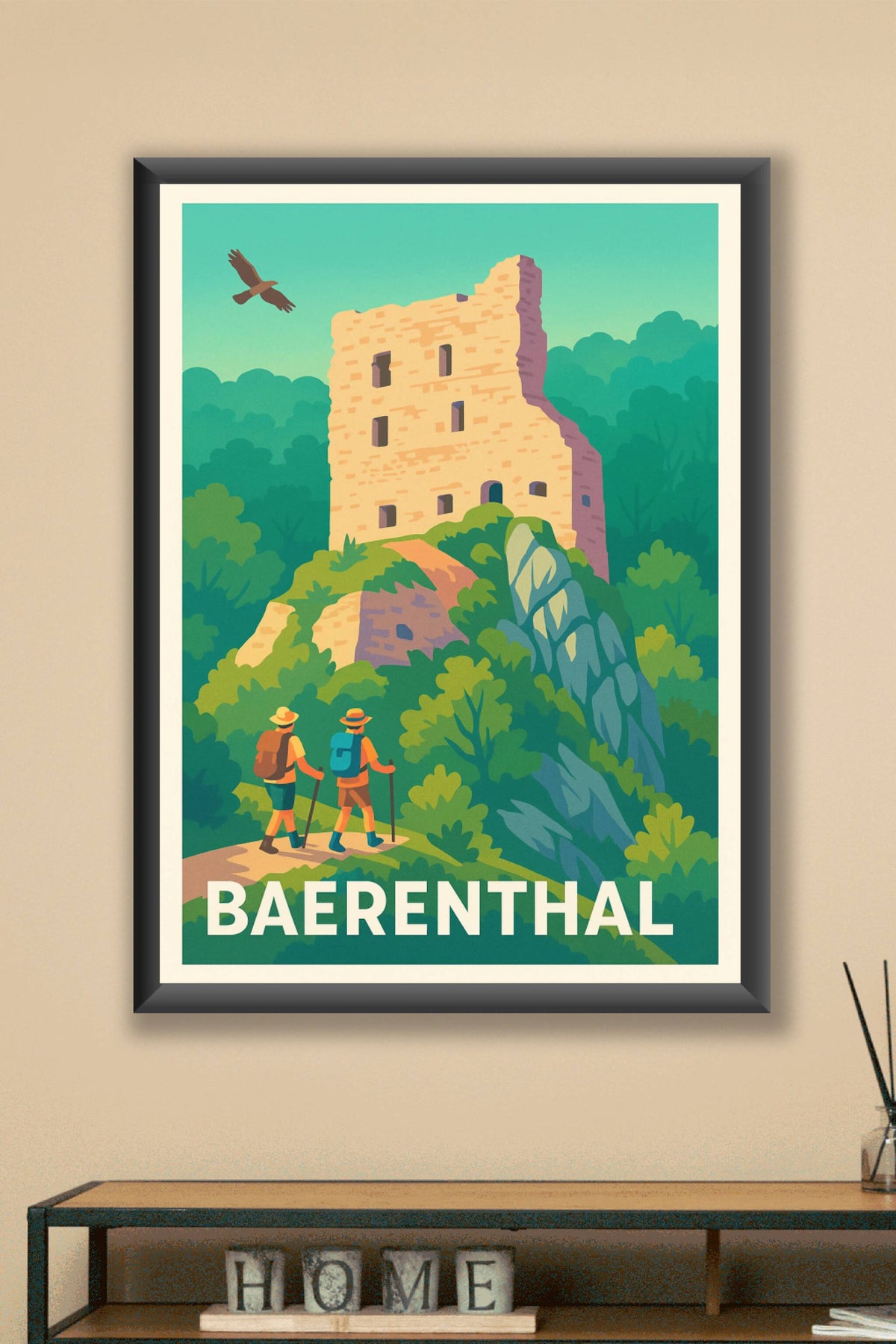 Affiche Baerenthal — Aventure et patrimoine au cœur de la nature · poster d'art de Baerenthal