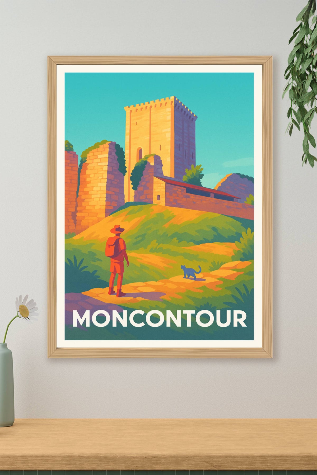 Affiche Moncontour — Immersion au cœur d'un village historique · poster d'art de Moncontour
