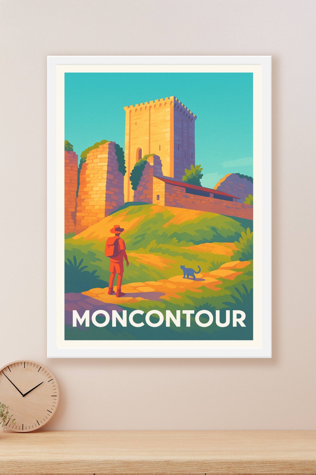 Affiche Moncontour — Immersion au cœur d'un village historique · poster d'art de Moncontour
