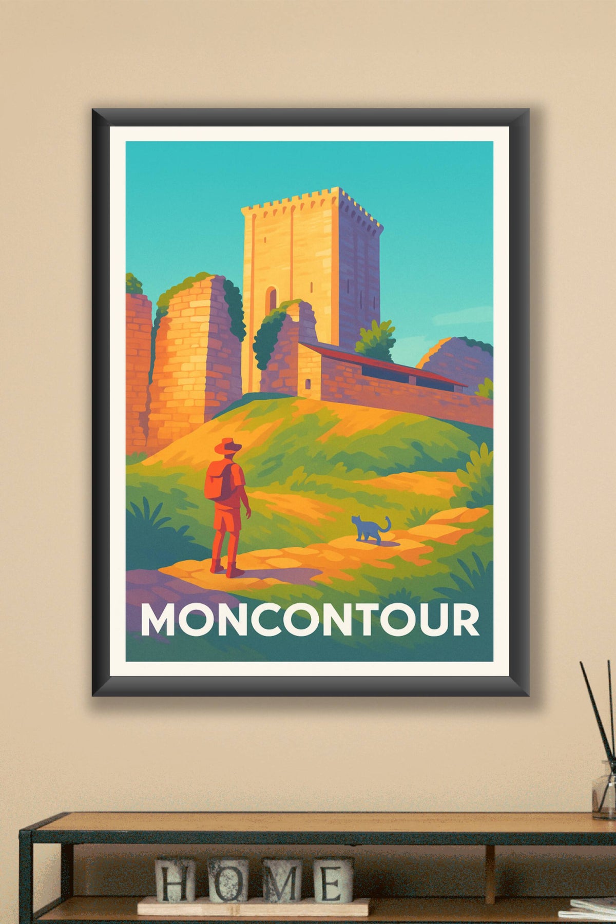 Affiche Moncontour — Immersion au cœur d'un village historique · poster d'art de Moncontour