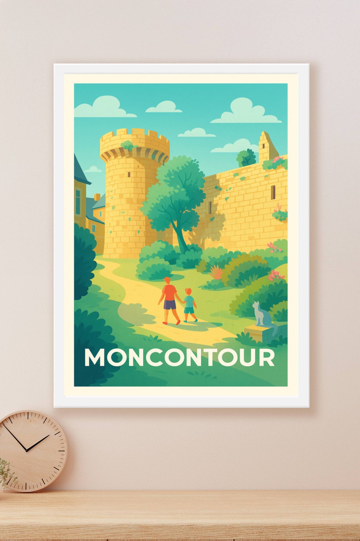 Affiche Moncontour — Promenade au cœur de l'histoire · poster d'art de Moncontour