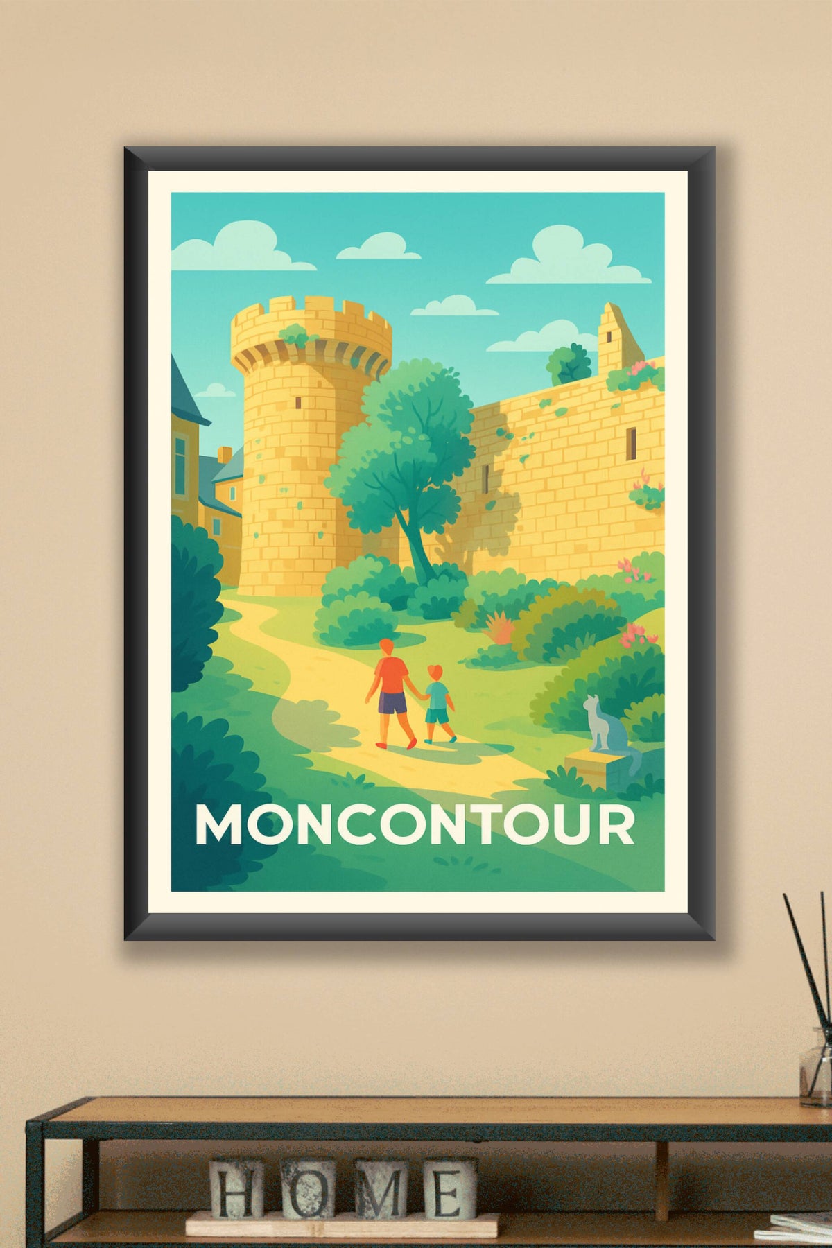 Affiche Moncontour — Promenade au cœur de l'histoire · poster d'art de Moncontour