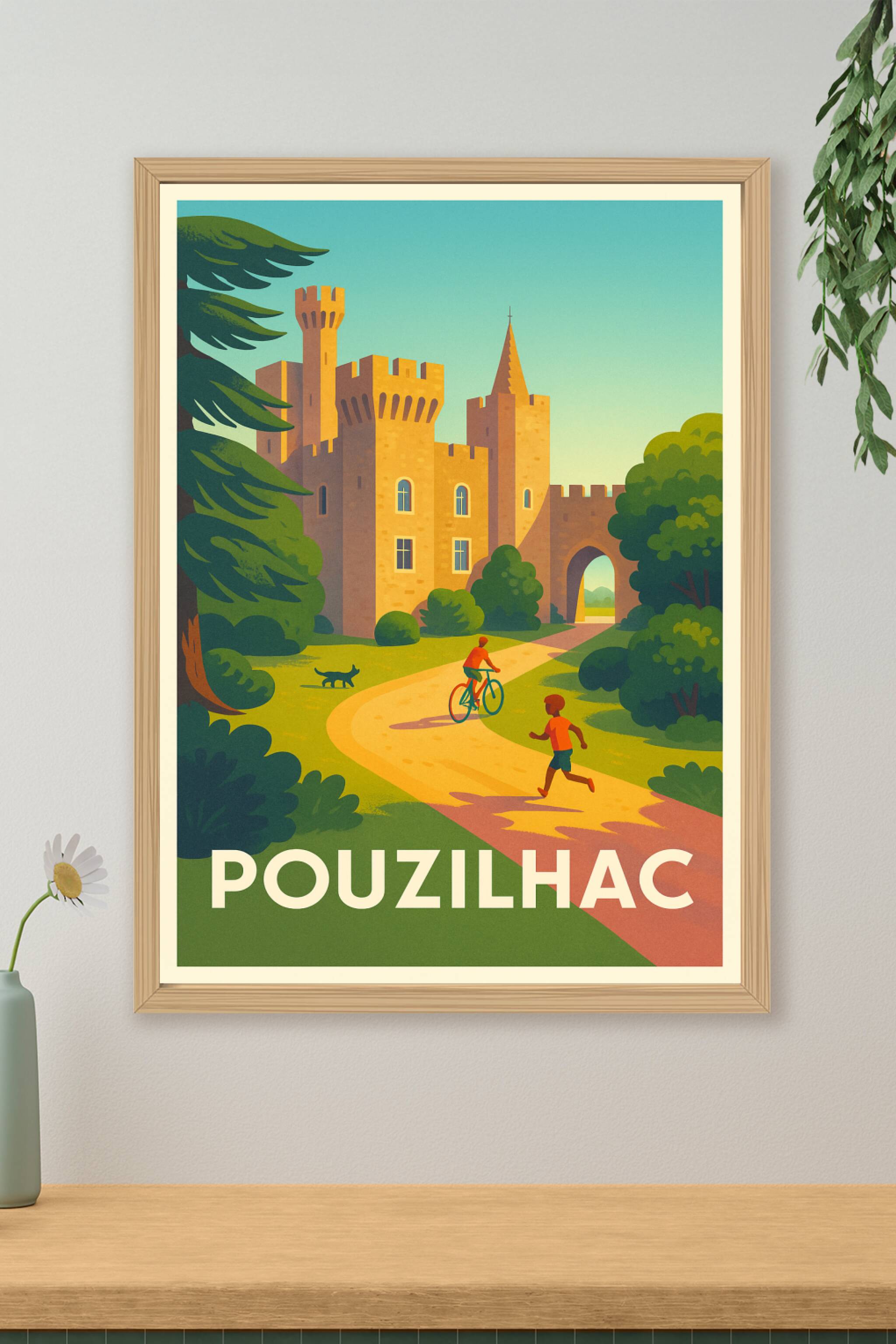 Affiche de Pouzilhac - L'évasion au cœur du patrimoine médiéval