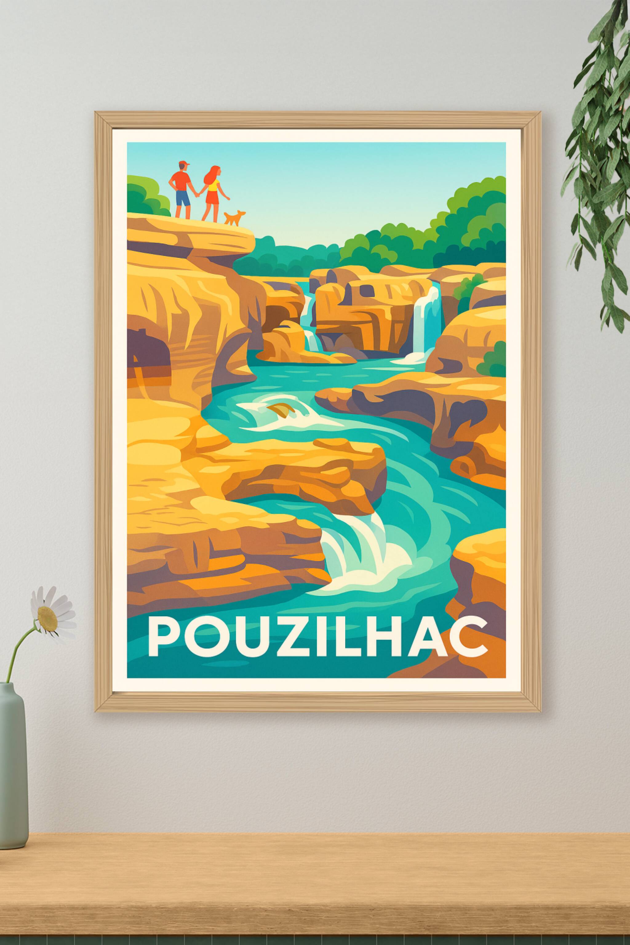 Affiche de Pouzilhac - Évasion nature au cœur des cascades