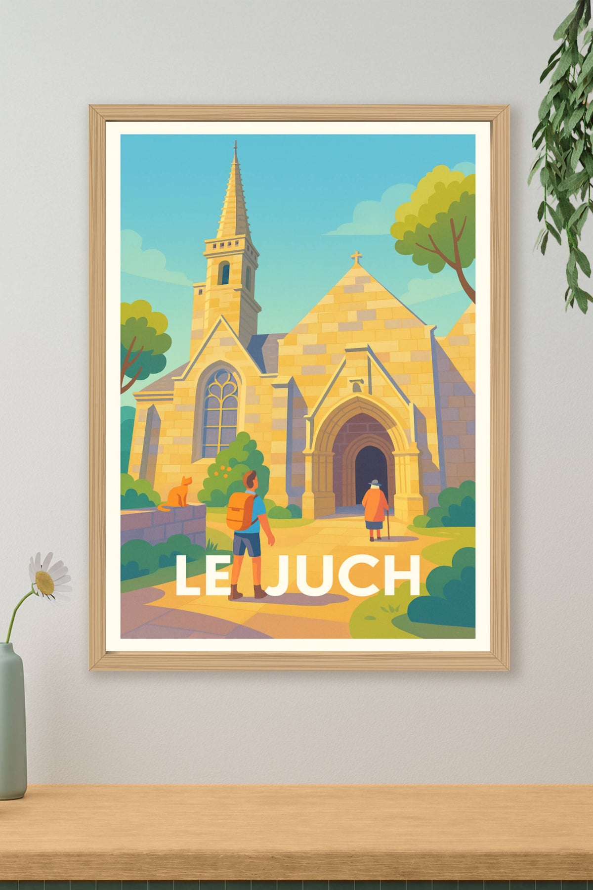Affiche Le Juch — Voyage au cœur du patrimoine religieux · poster d'art de Le Juch
