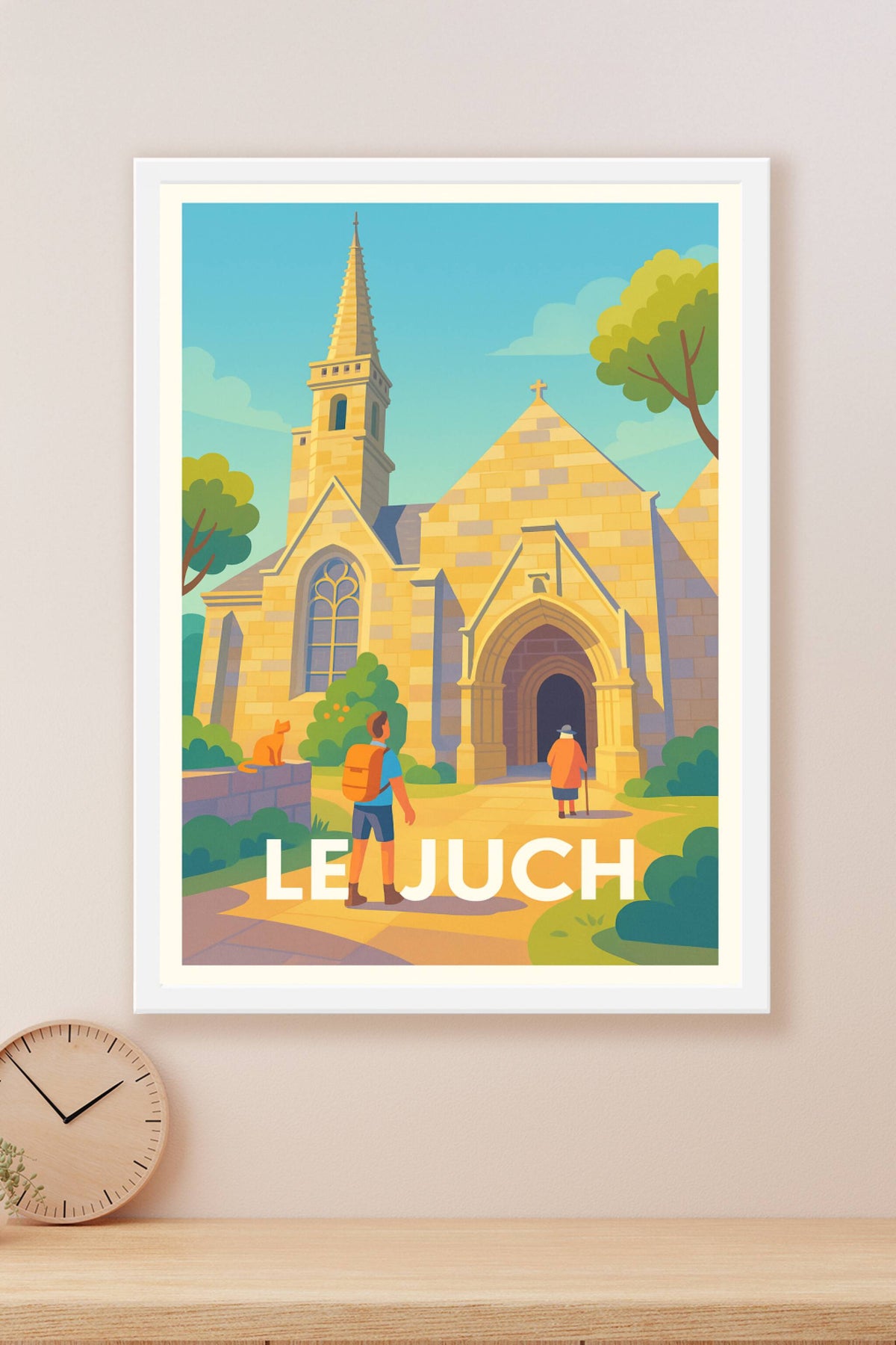 Affiche Le Juch — Voyage au cœur du patrimoine religieux · poster d'art de Le Juch