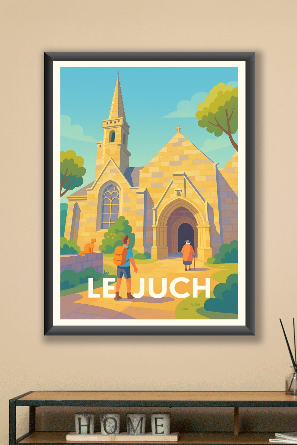 Affiche Le Juch — Voyage au cœur du patrimoine religieux · poster d'art de Le Juch