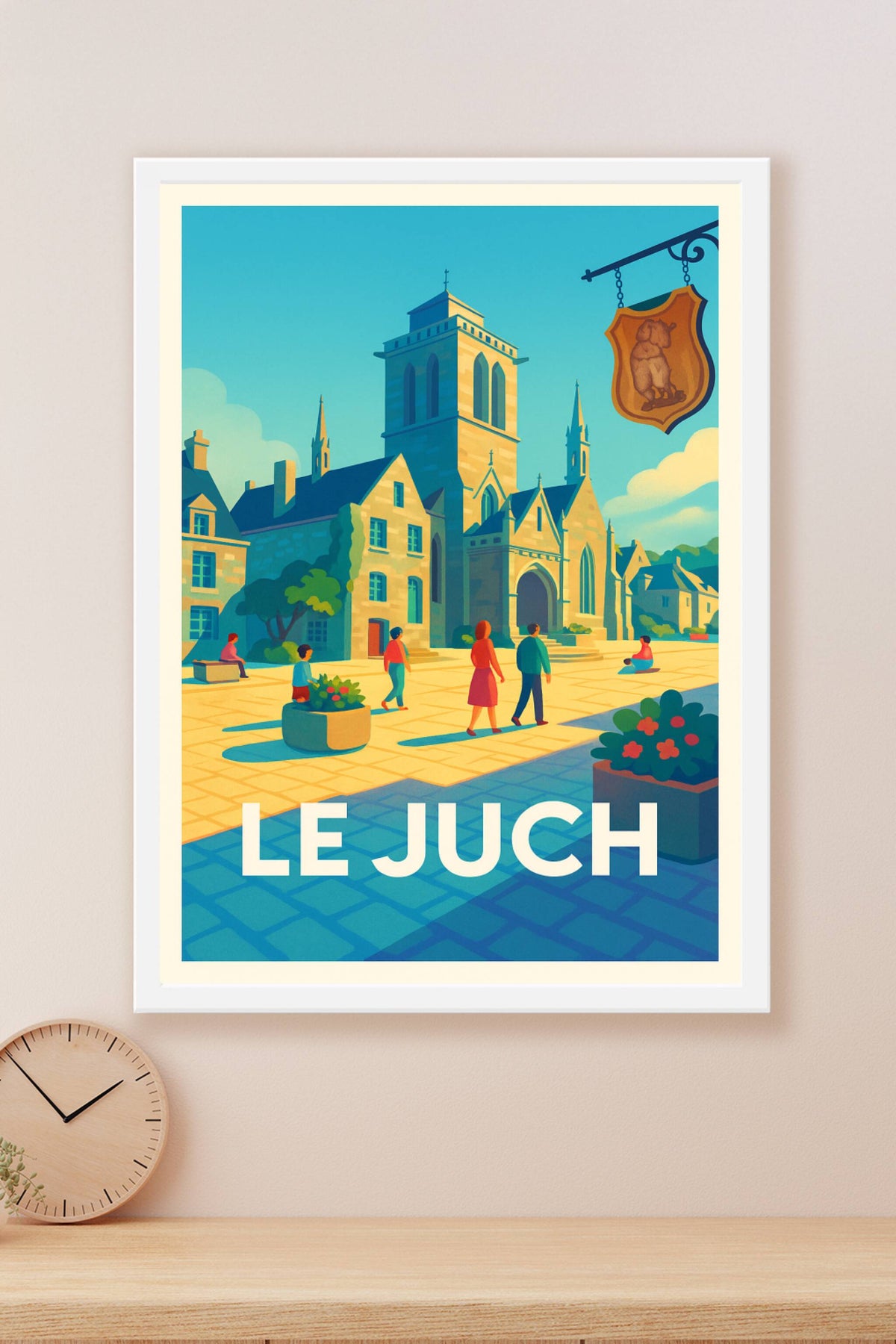Affiche Le Juch — Charme et sérénité au cœur de la ville · poster d'art de Le Juch