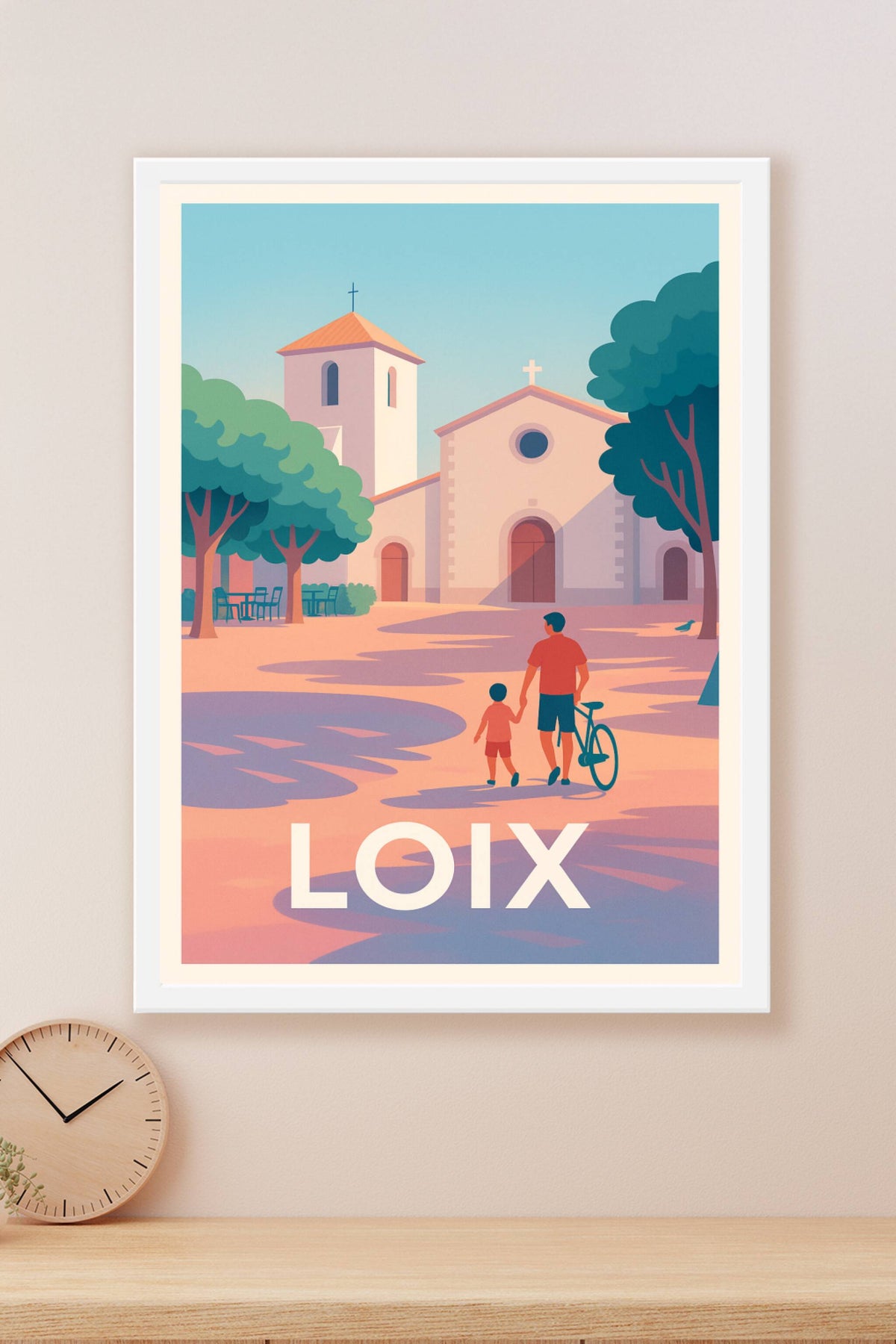 Affiche Loix — Douceur et sérénité en bord de village · poster d'art de Loix