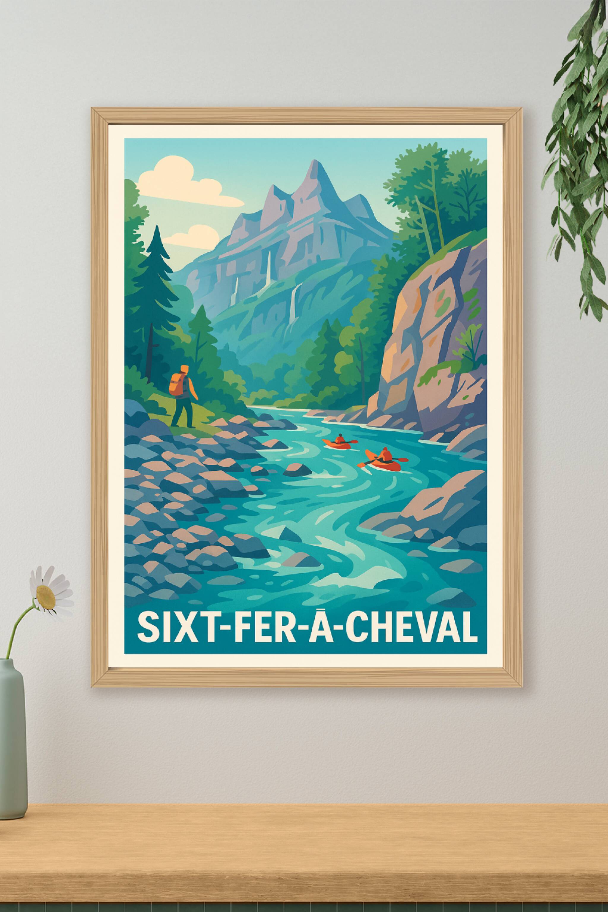Affiche de Sixt-Fer-à-Cheval - Aventure et nature grandiose