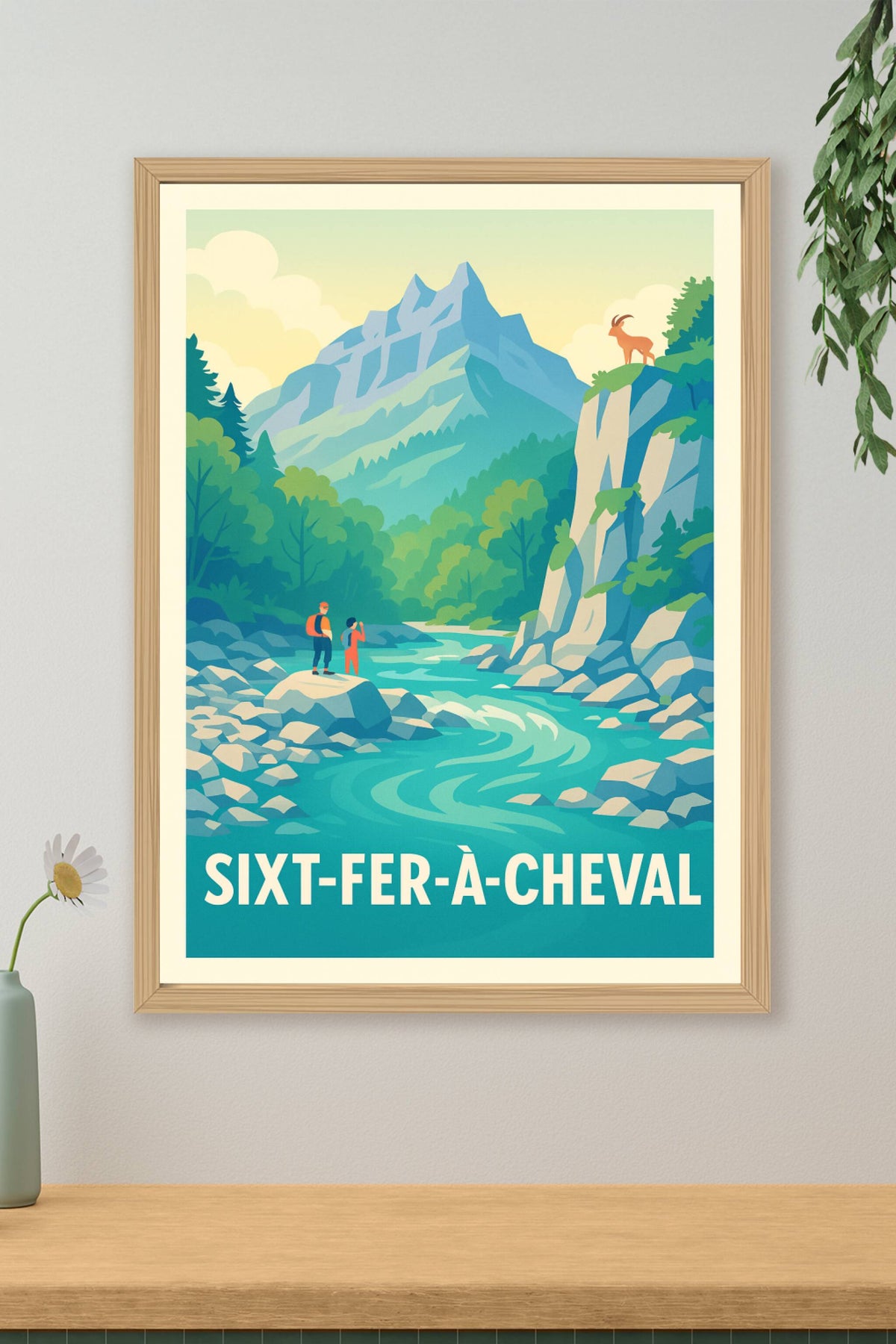 Affiche Sixt-Fer-à-Cheval — Escapade Nature au Cœur des Montagnes · poster d'art de Sixt-Fer-à-Cheval