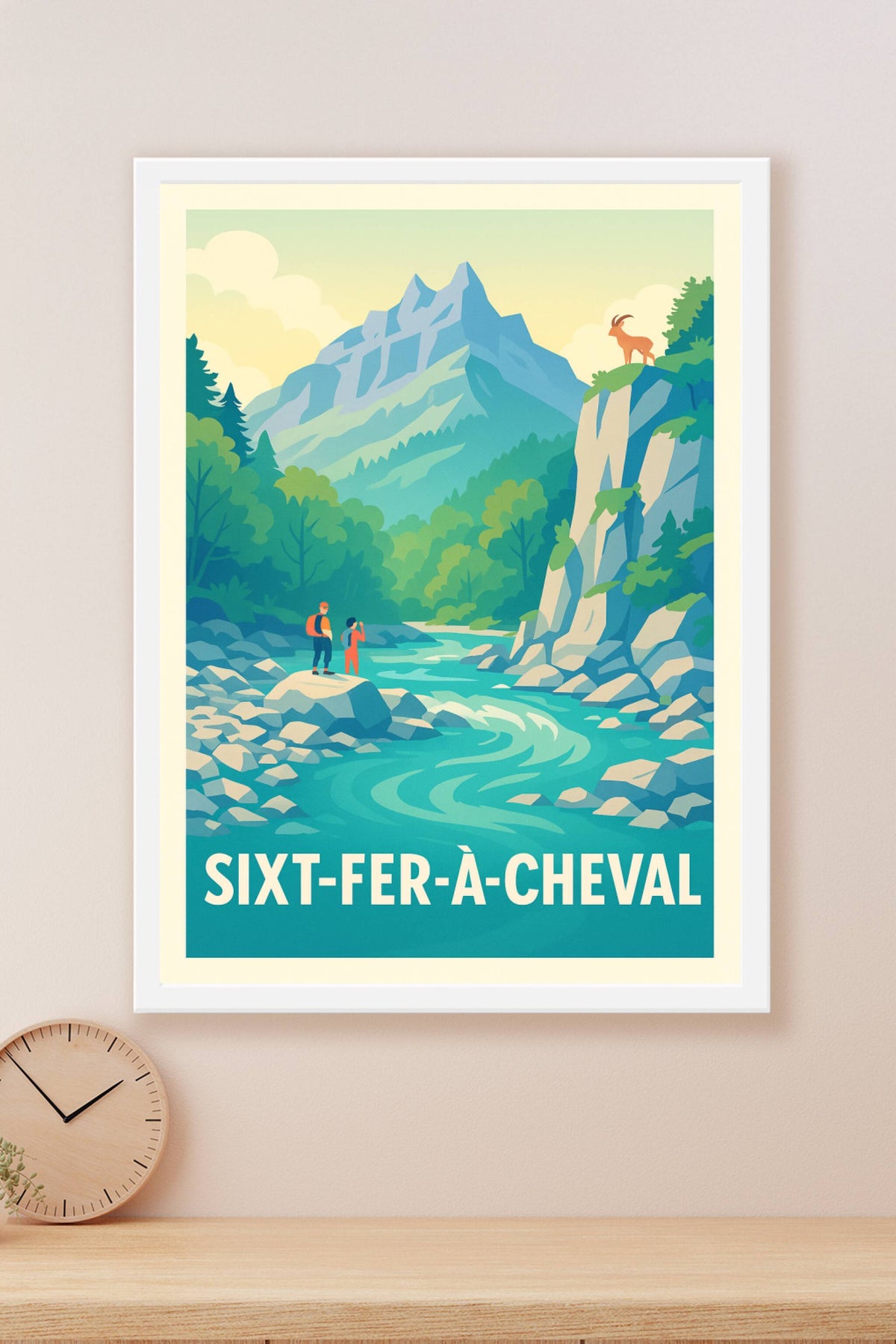 Affiche Sixt-Fer-à-Cheval — Escapade Nature au Cœur des Montagnes · poster d'art de Sixt-Fer-à-Cheval