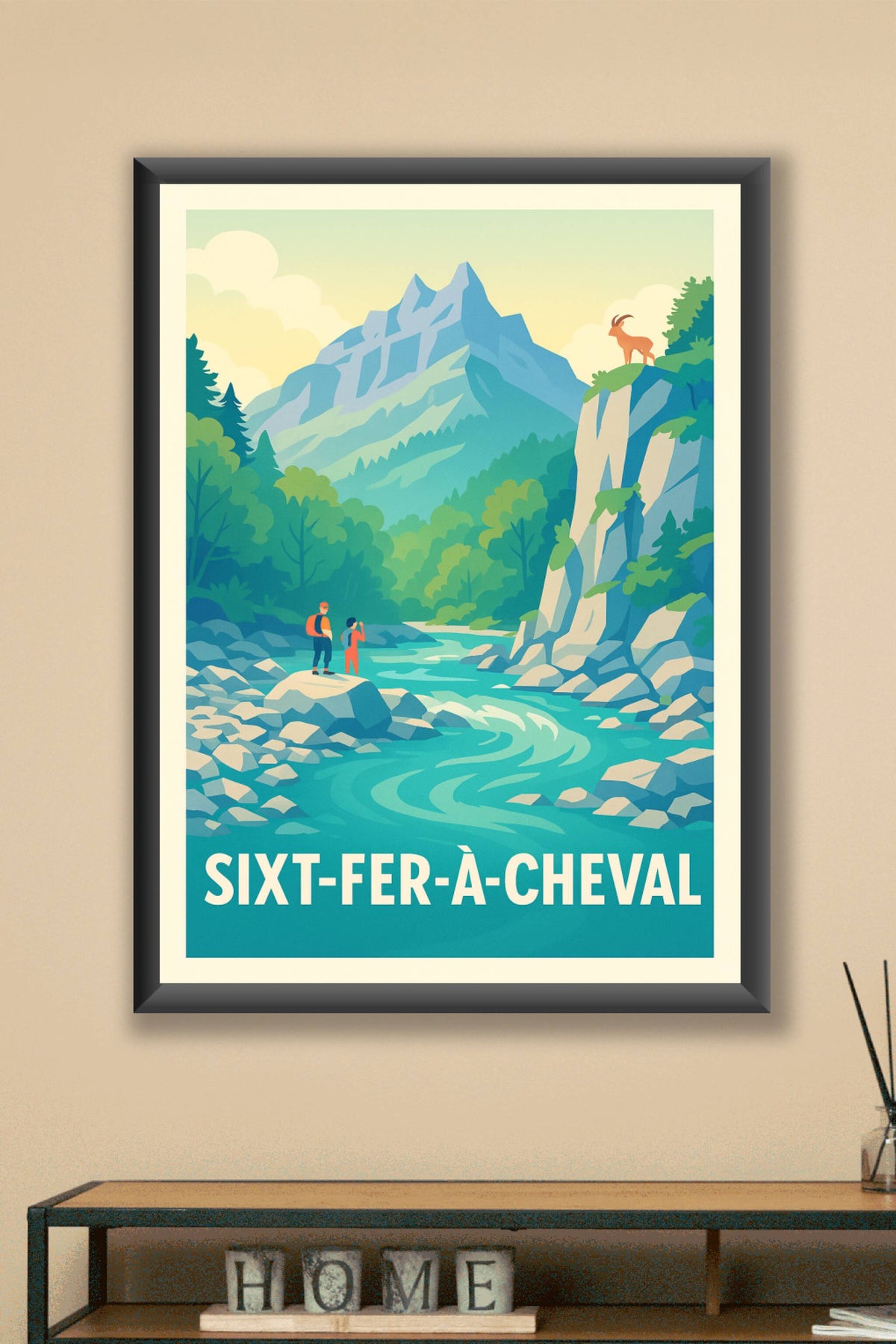Affiche Sixt-Fer-à-Cheval — Escapade Nature au Cœur des Montagnes · poster d'art de Sixt-Fer-à-Cheval