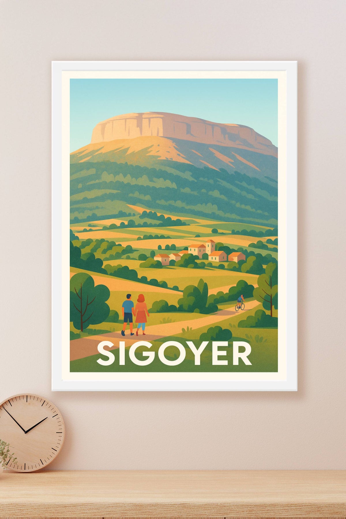 Affiche Sigoyer — Évasion bucolique au pied du massif · poster d'art de Sigoyer