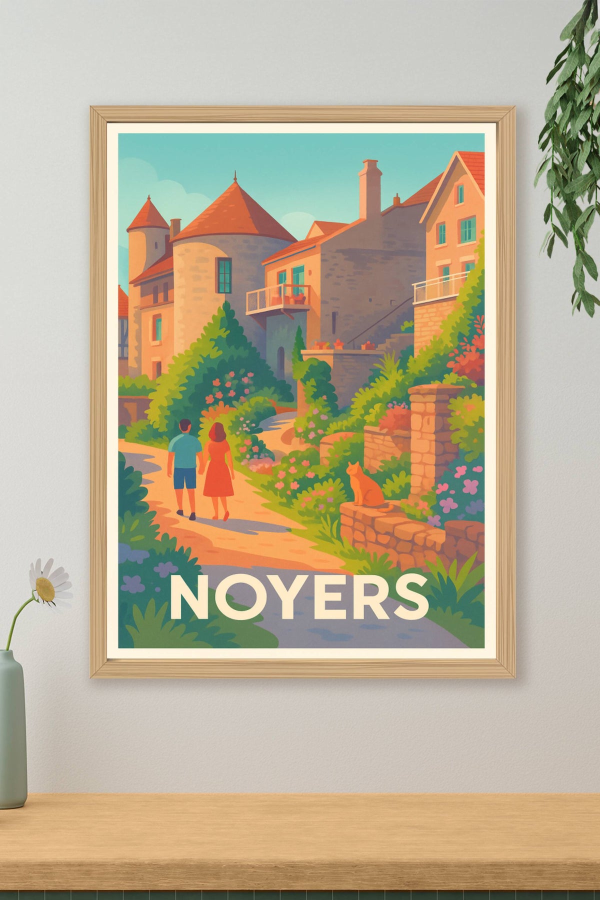 Affiche Noyers — Charme bucolique et douceur de vivre · poster d'art de Noyers