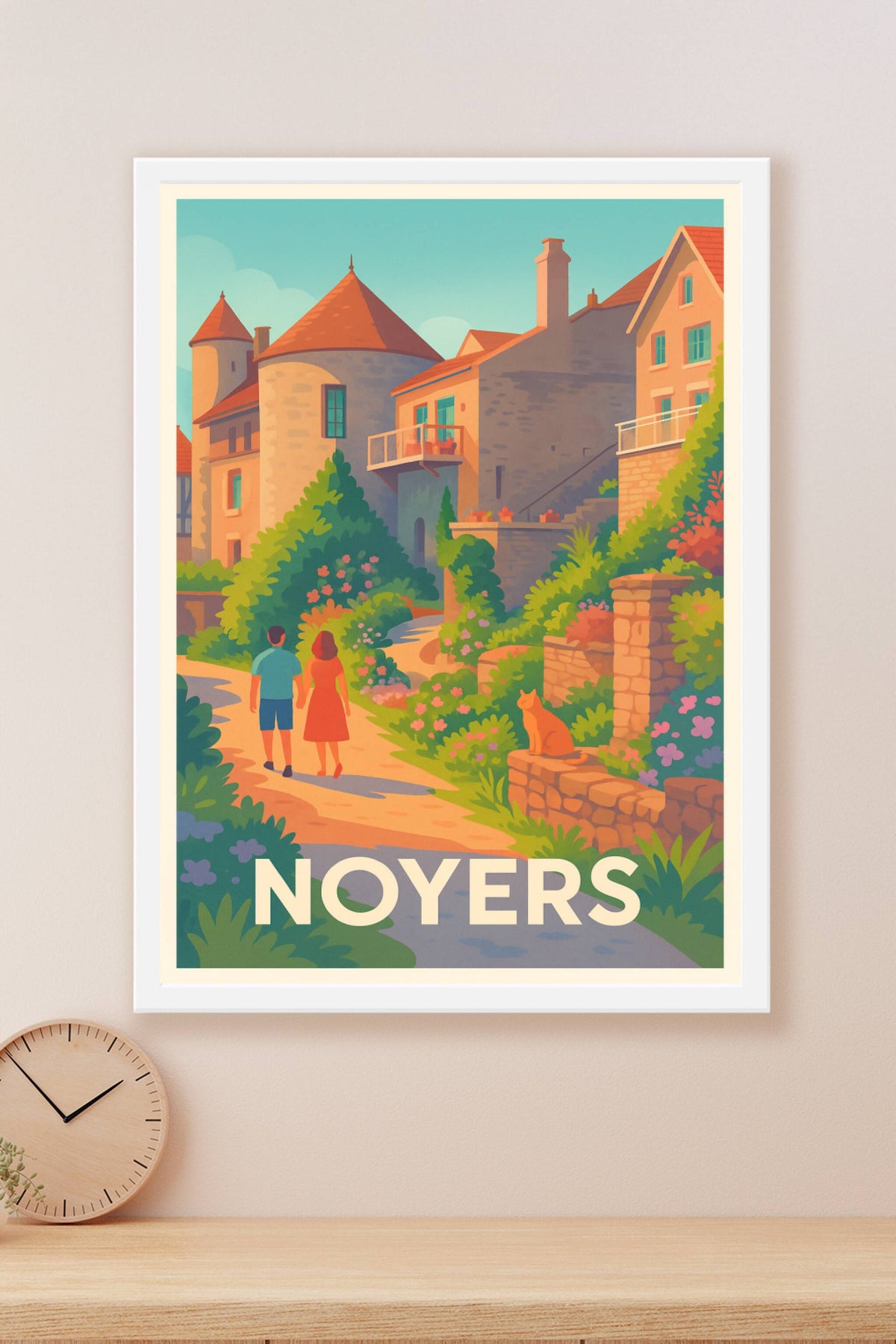 Affiche Noyers — Charme bucolique et douceur de vivre · poster d'art de Noyers