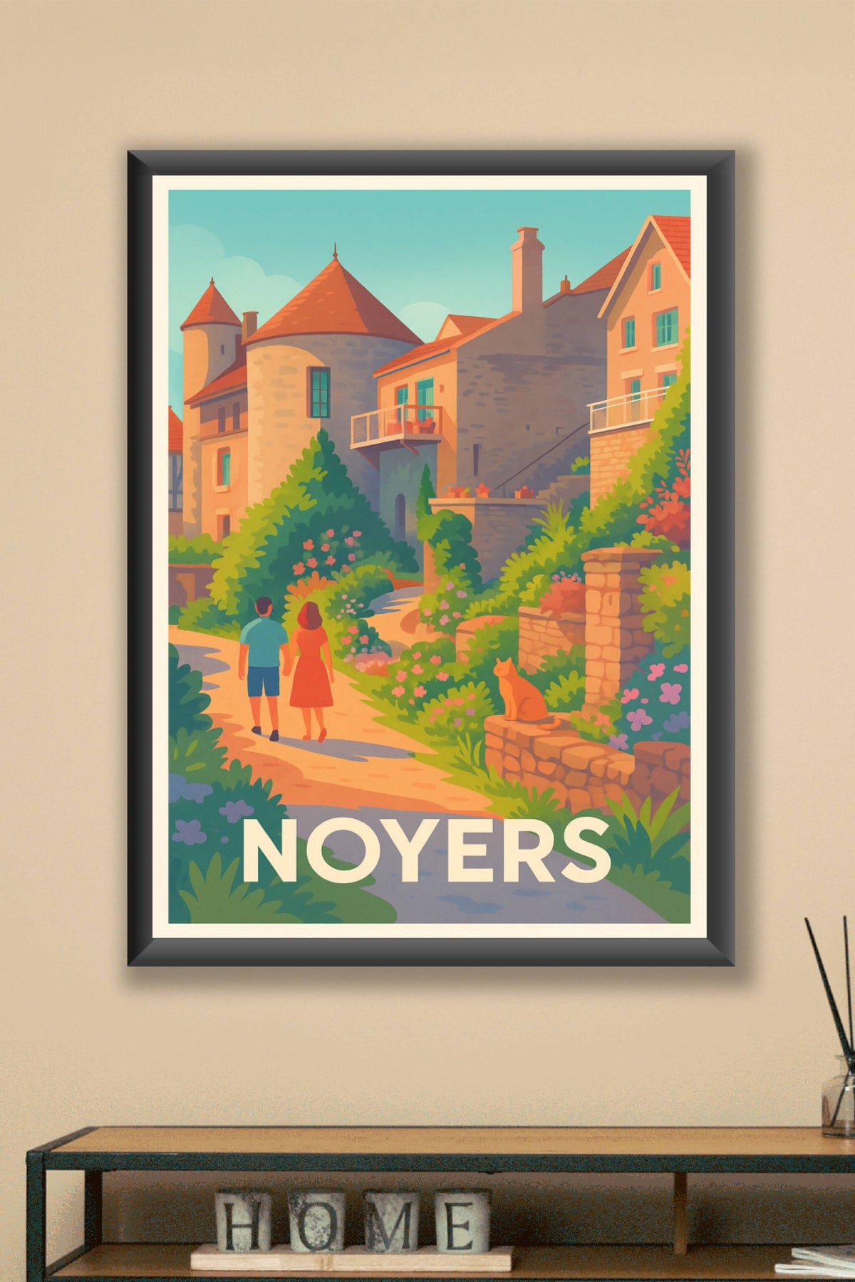 Affiche Noyers — Charme bucolique et douceur de vivre · poster d'art de Noyers