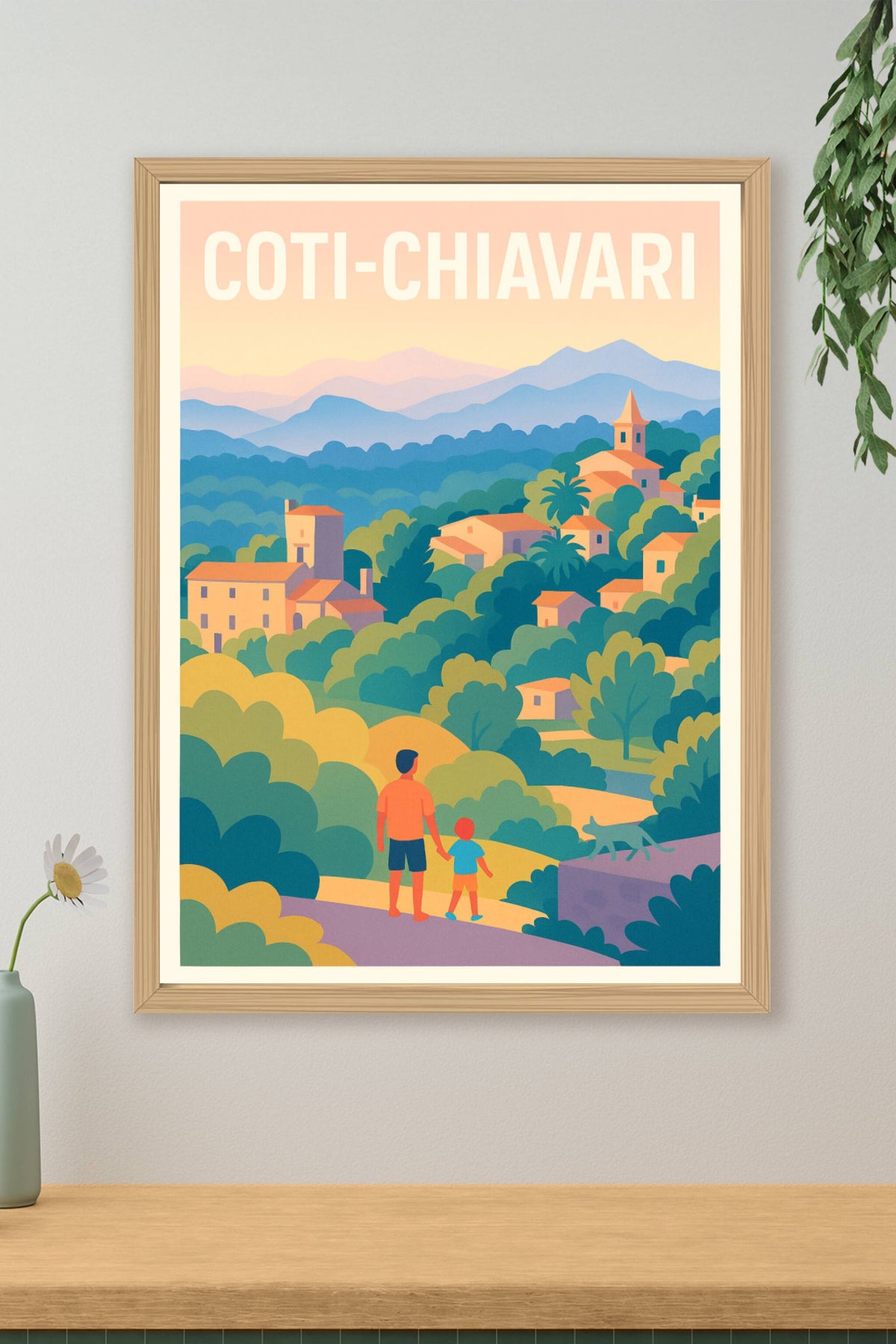 Affiche Coti-Chiavari — L'évasion paisible en Corse · poster d'art de Coti-Chiavari