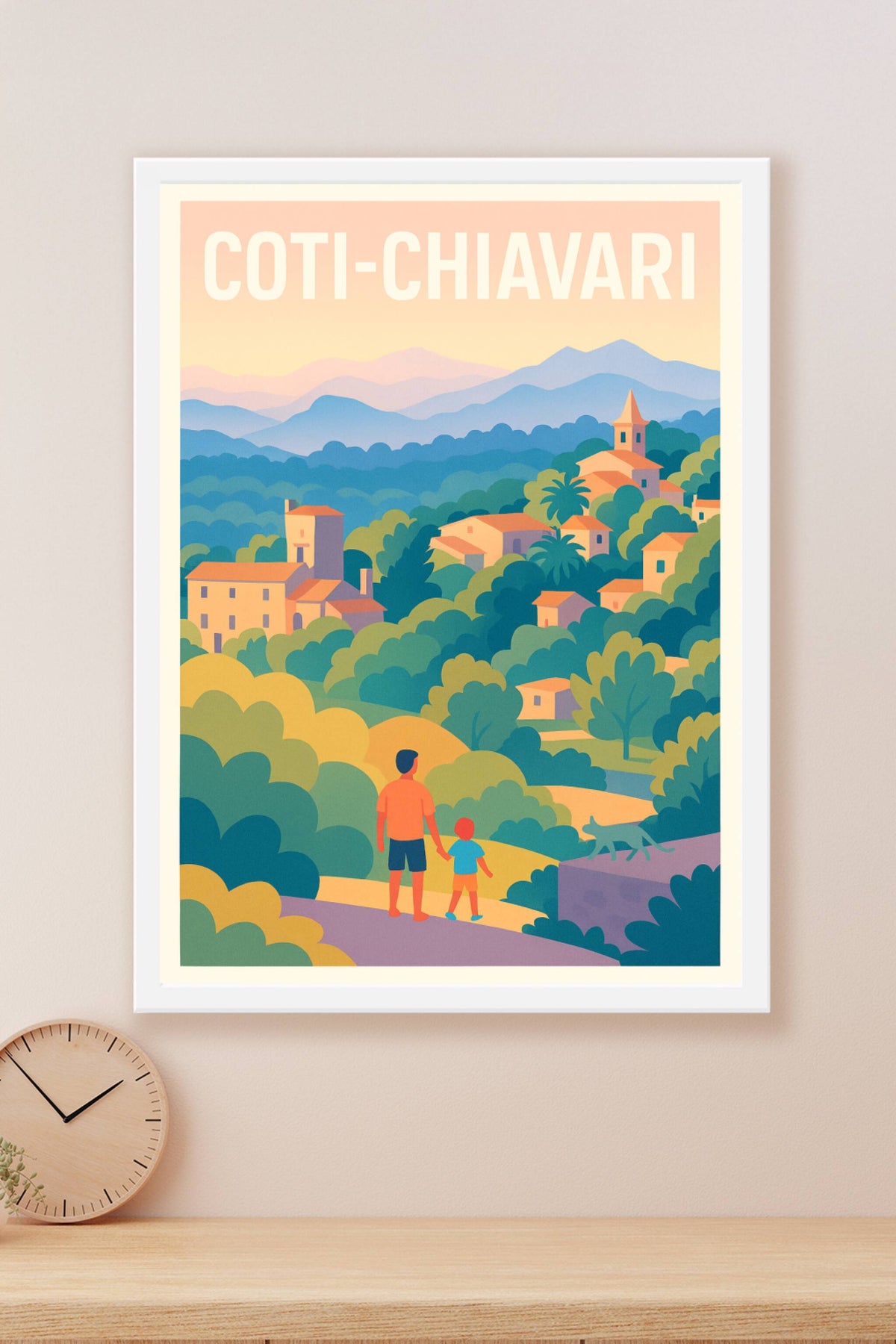 Affiche Coti-Chiavari — L'évasion paisible en Corse · poster d'art de Coti-Chiavari