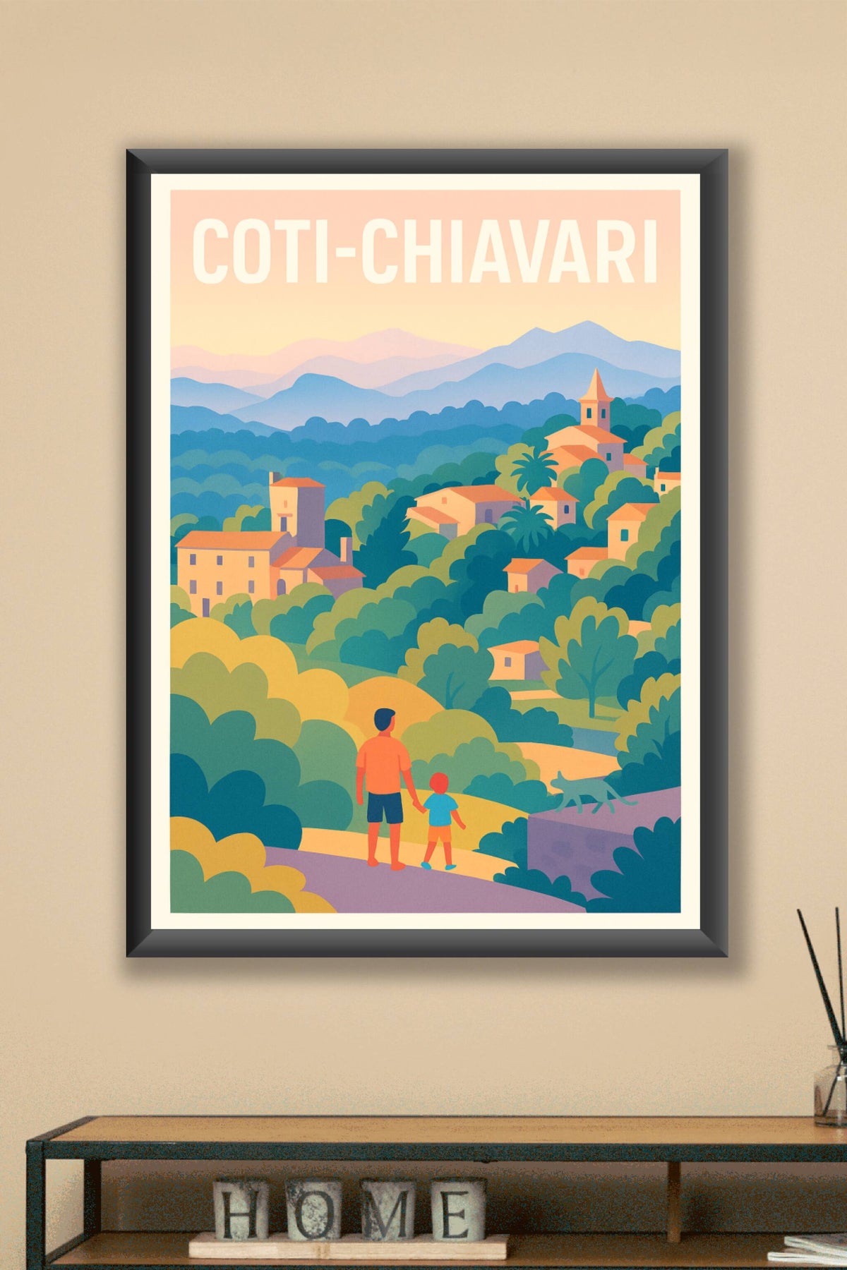Affiche Coti-Chiavari — L'évasion paisible en Corse · poster d'art de Coti-Chiavari
