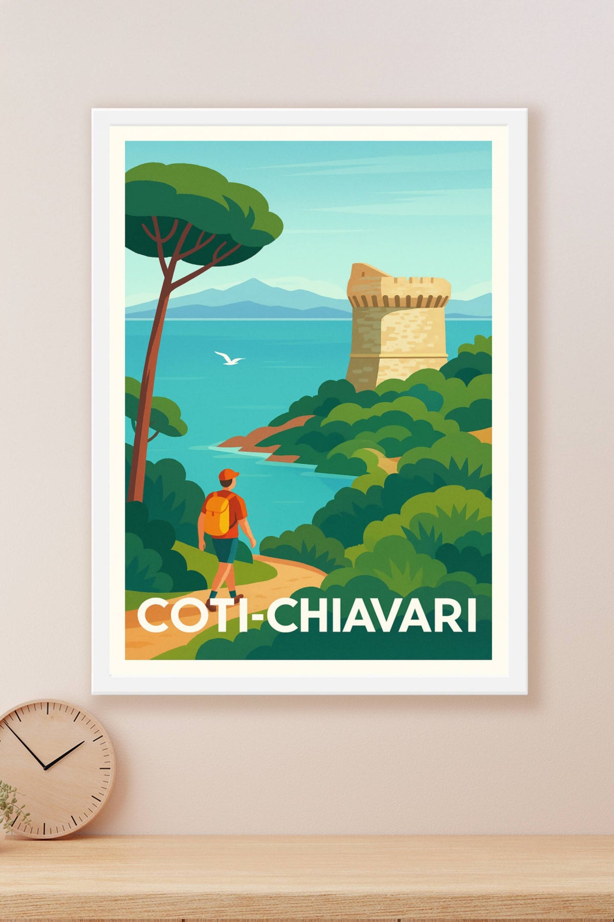 Affiche Coti-Chiavari — Évasion et Sérénité en Corse · poster d'art de Coti-Chiavari