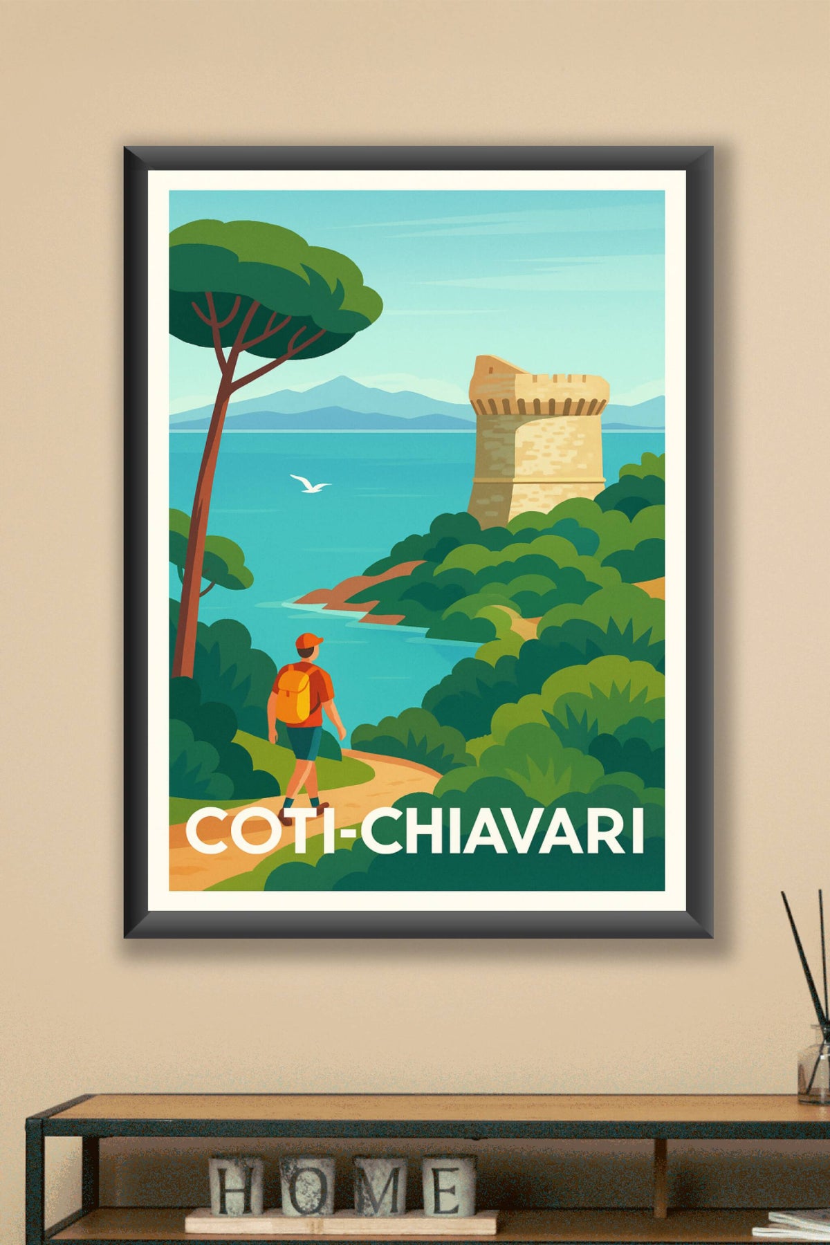Affiche Coti-Chiavari — Évasion et Sérénité en Corse · poster d'art de Coti-Chiavari