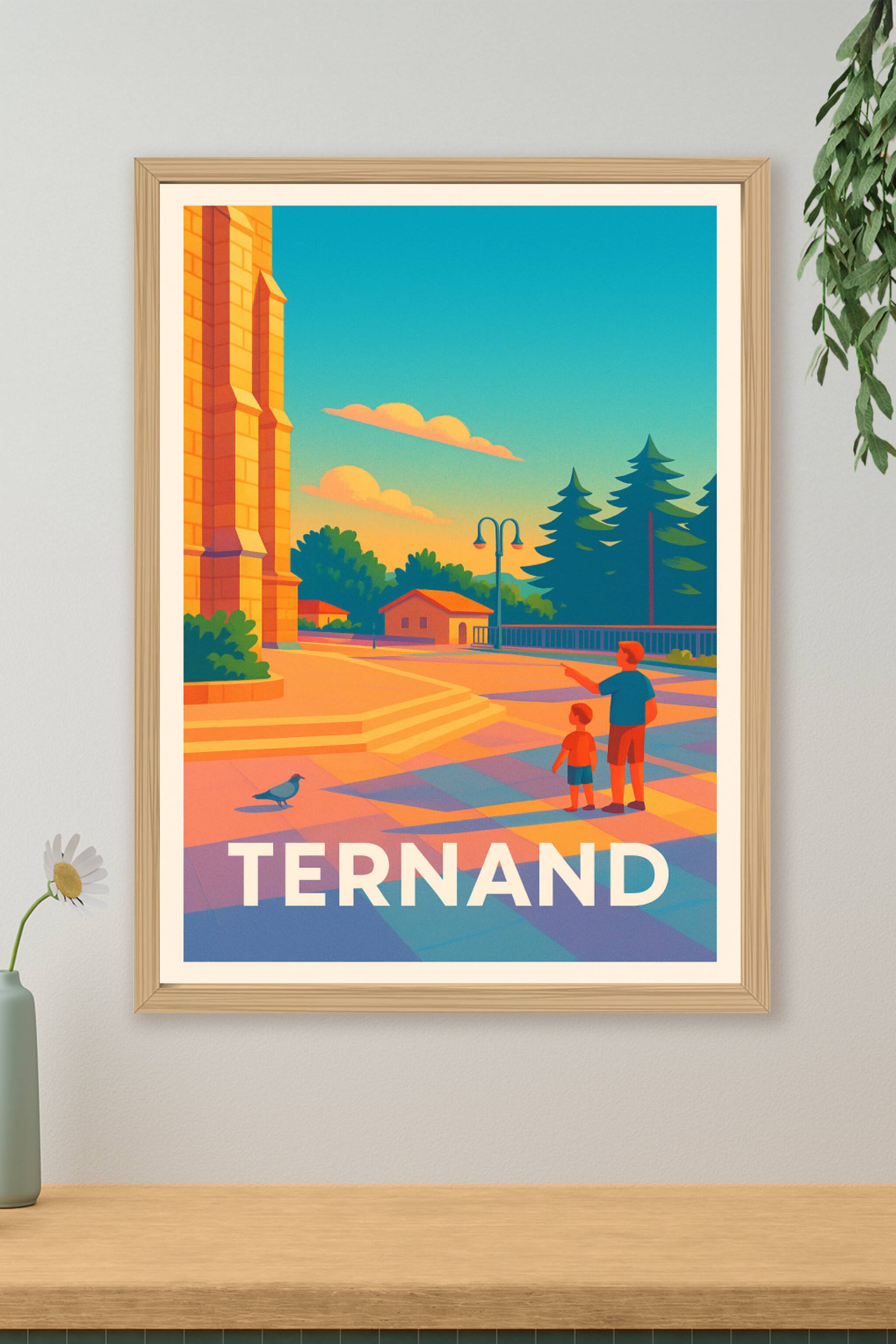 Affiche de Ternand - Douceur et lumière au cœur du village