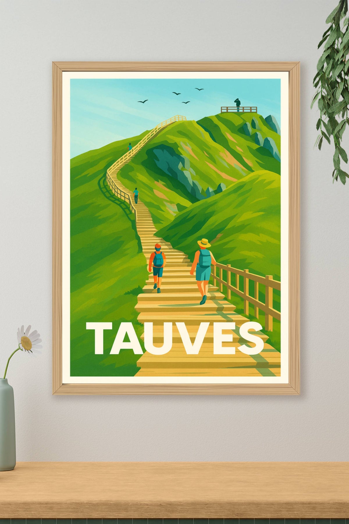 Affiche Tauves — Escapade nature et randonnée · poster d'art de Tauves