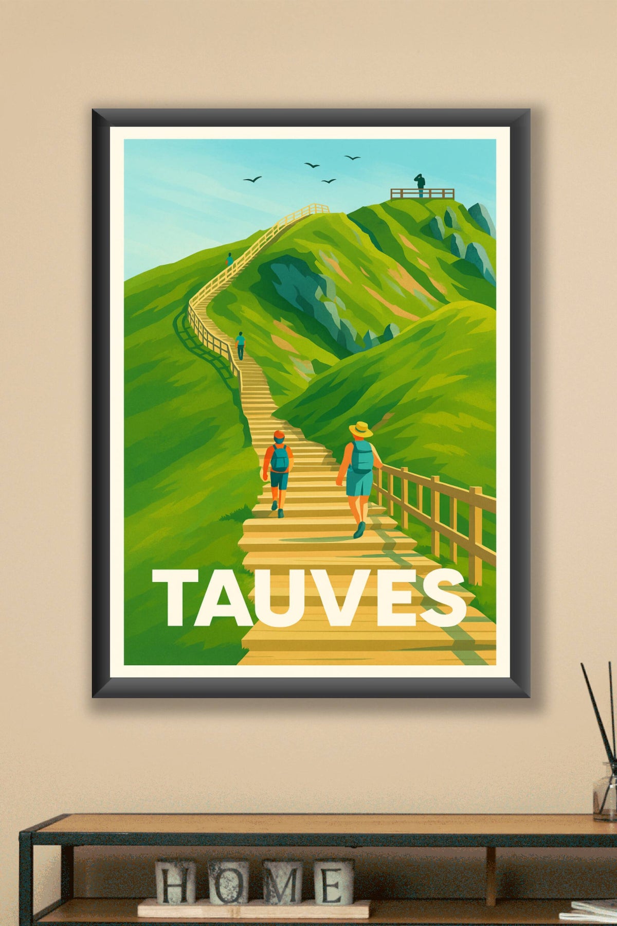 Affiche Tauves — Escapade nature et randonnée · poster d'art de Tauves