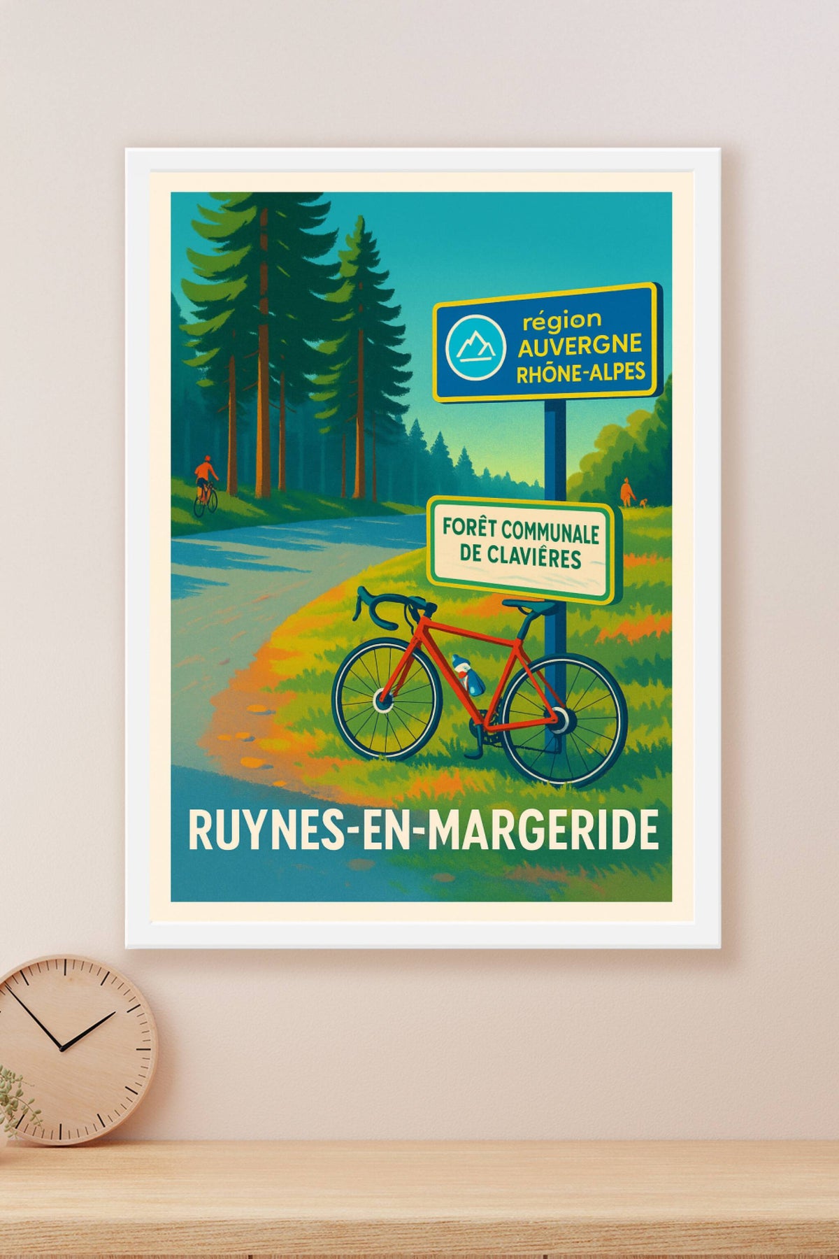 Affiche Ruynes-en-Margeride — L'appel de la nature en Auvergne · poster d'art de Ruynes-en-Margeride