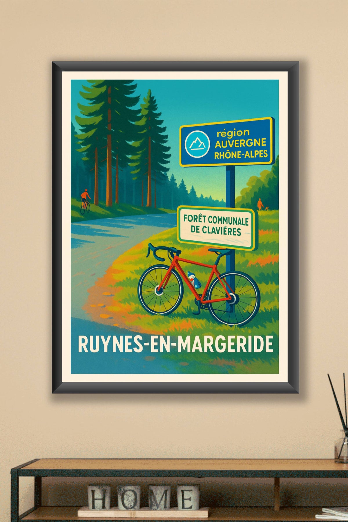Affiche Ruynes-en-Margeride — L'appel de la nature en Auvergne · poster d'art de Ruynes-en-Margeride
