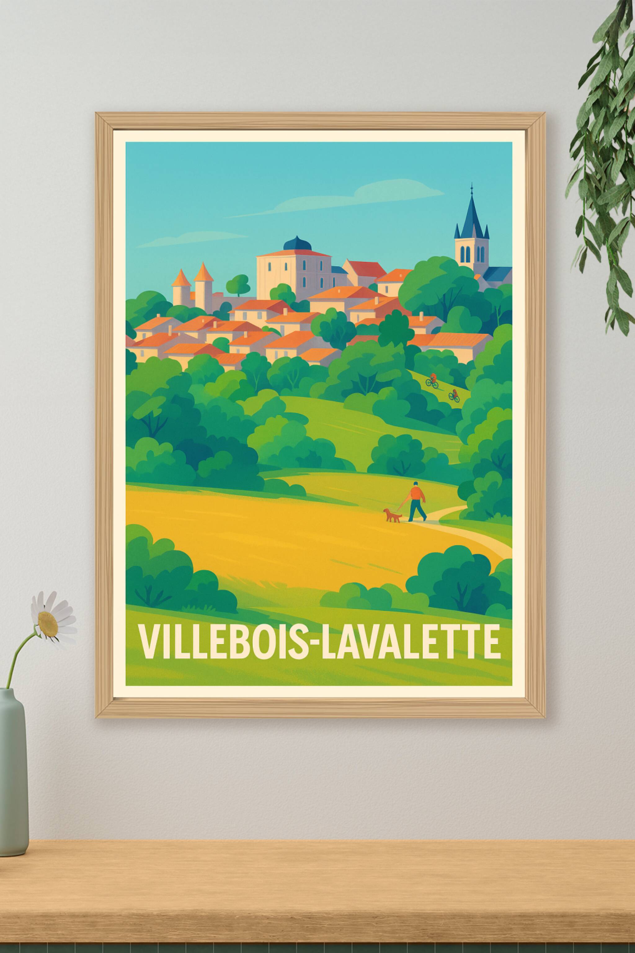 Affiche de Villebois-Lavalette - Charme et tranquillité en Dordogne