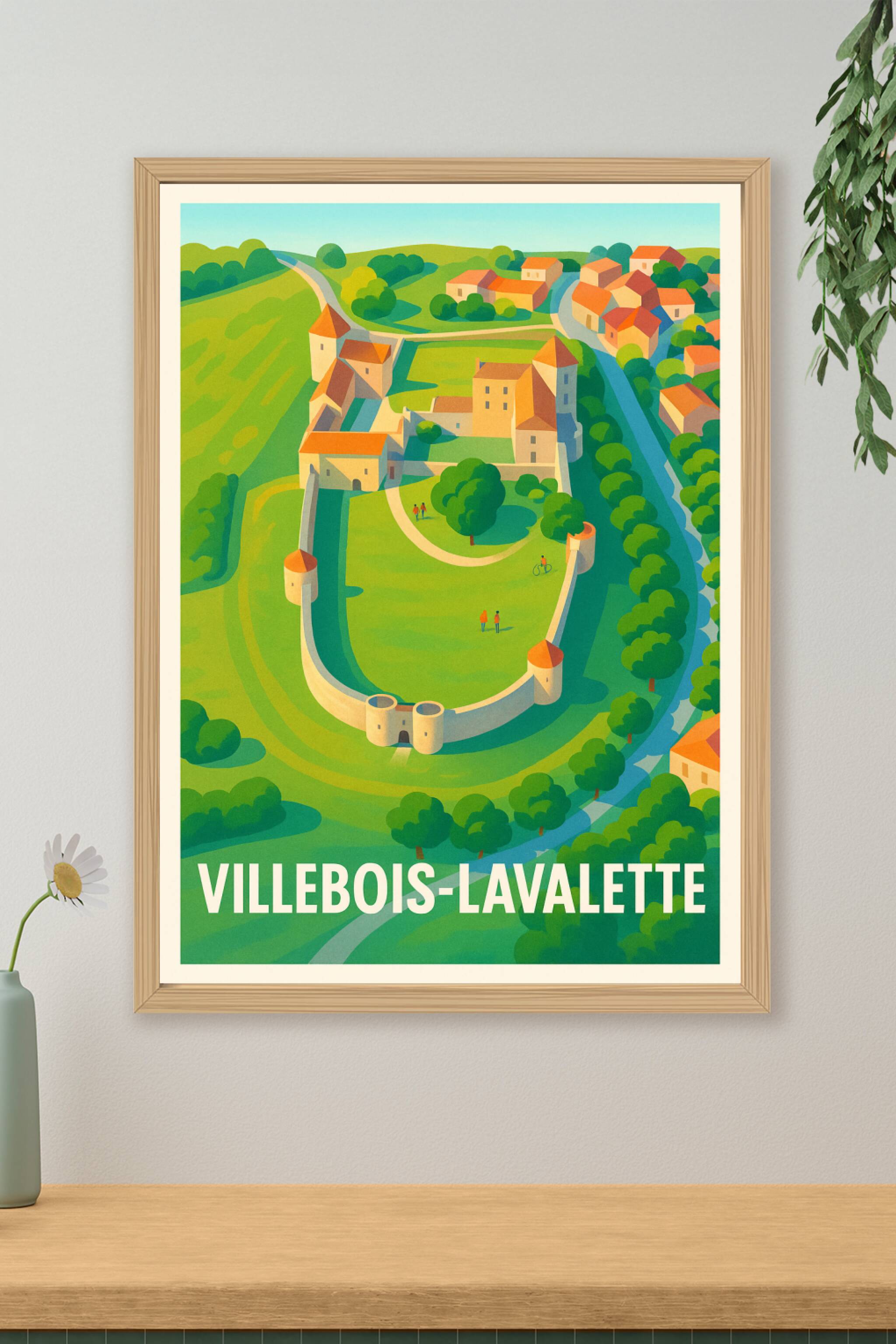 Affiche de Villebois-Lavalette - Charme médiéval au cœur de la Charente