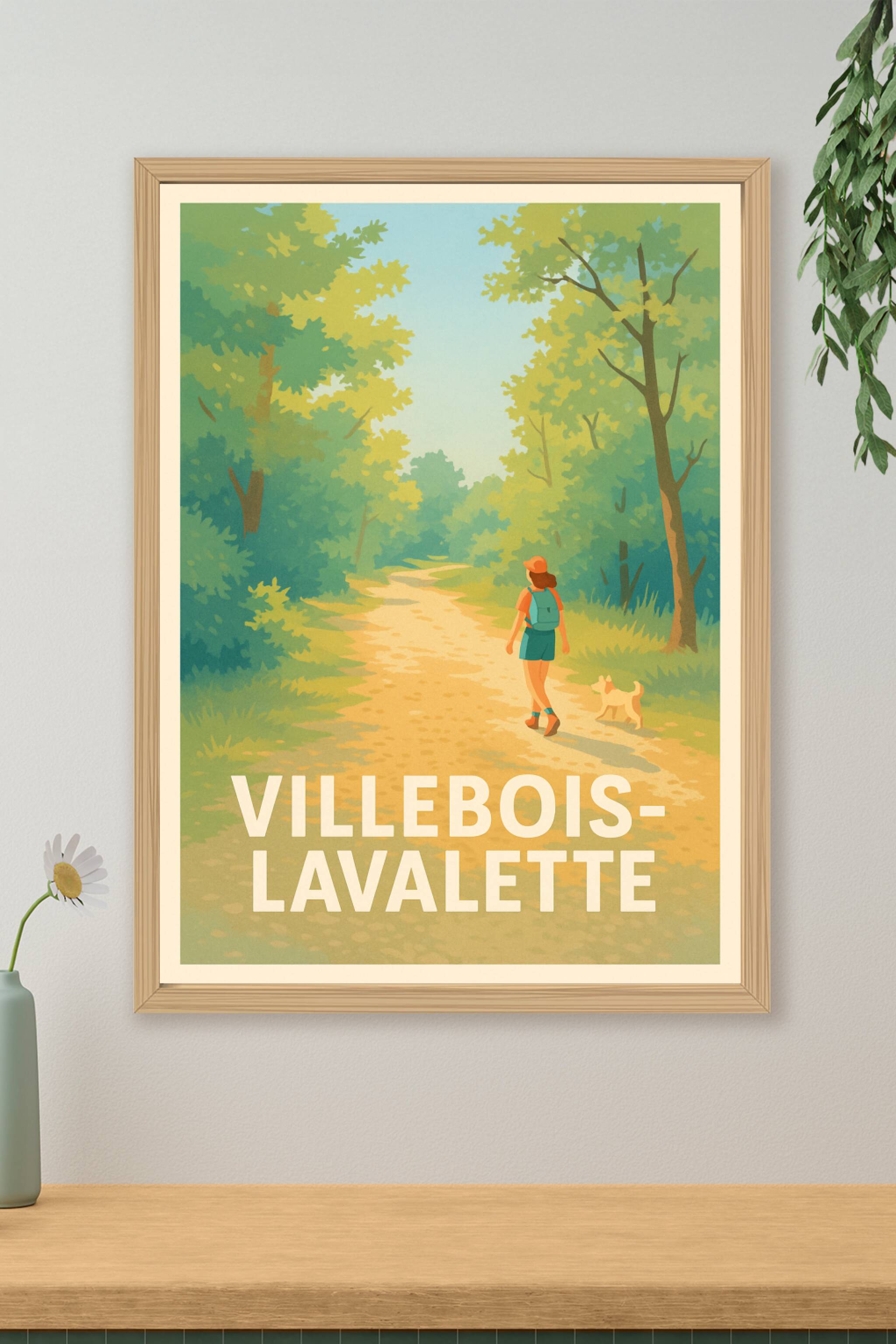 Affiche de Villebois-Lavalette - Promenade en nature paisible
