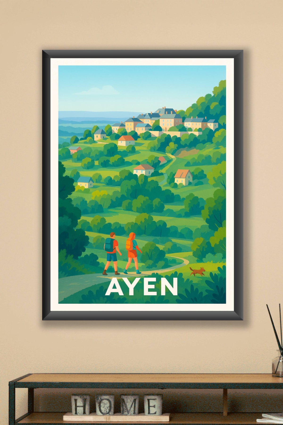 Affiche Ayen — Promenade bucolique en pleine nature · poster d'art de Ayen