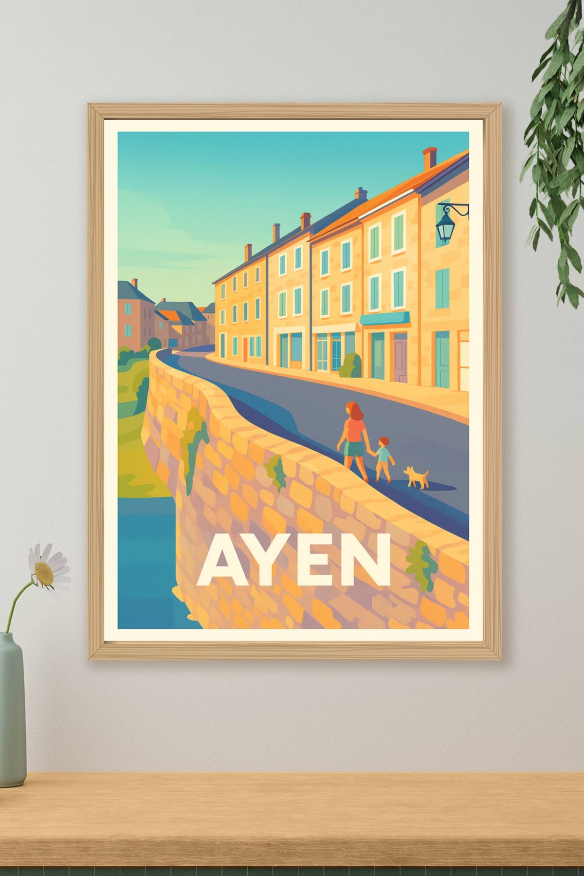 Affiche Ayen — Promenade paisible au cœur du village · poster d'art de Ayen